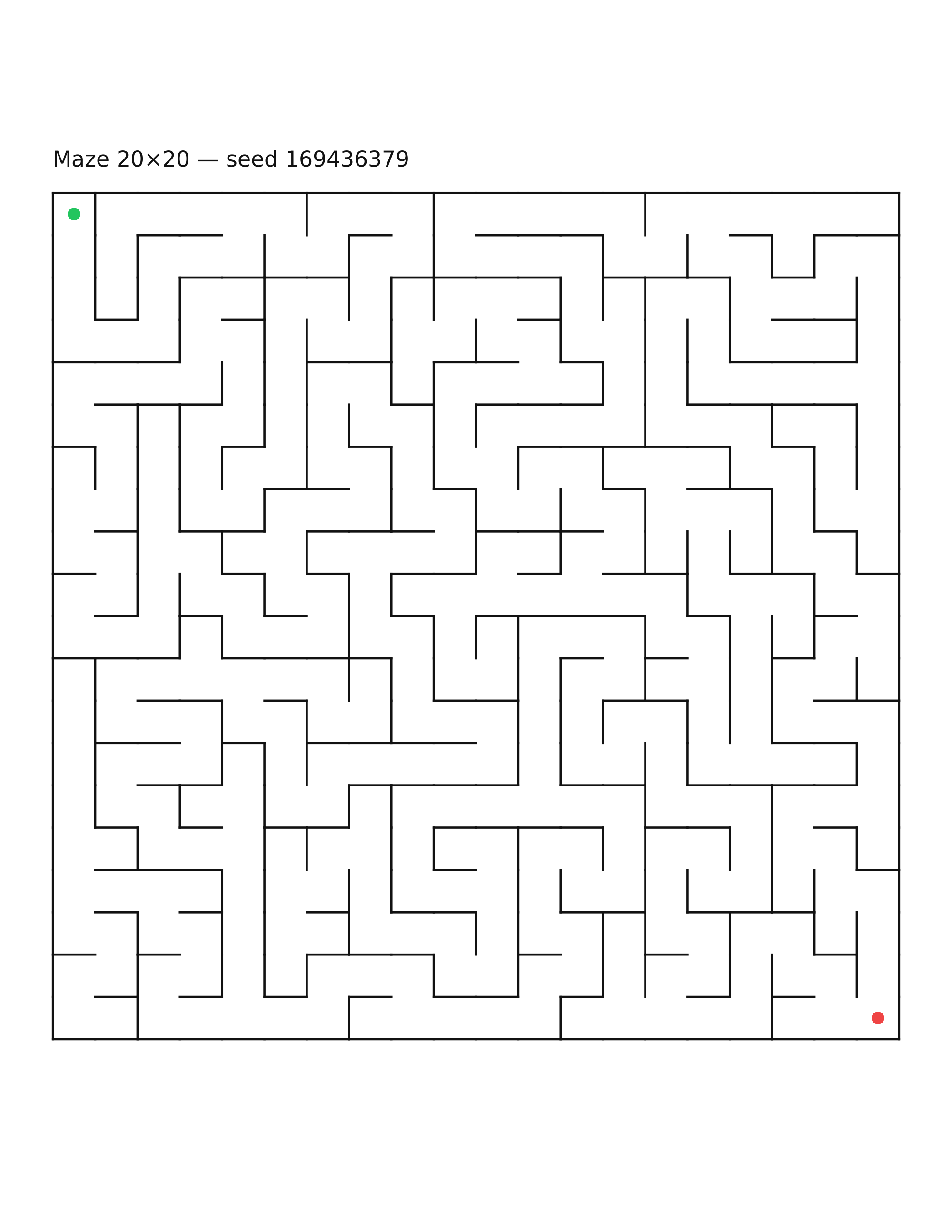 Maze 20×20 #27