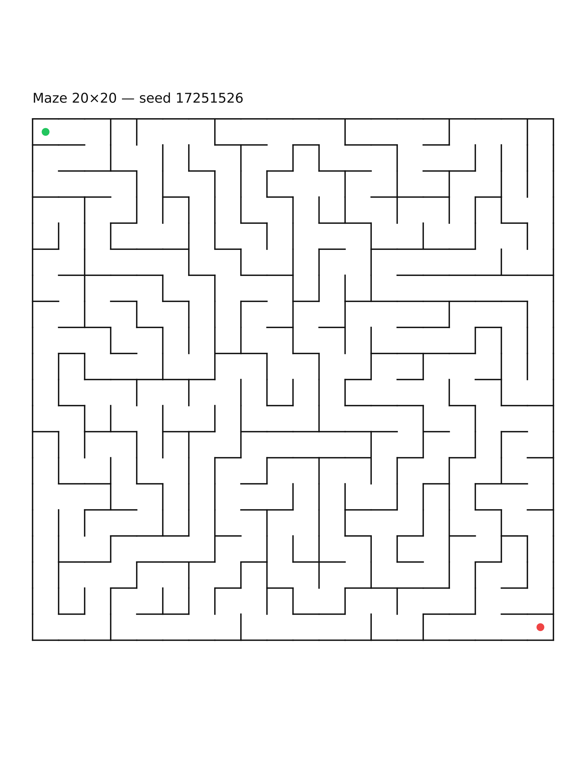Maze 20×20 #21
