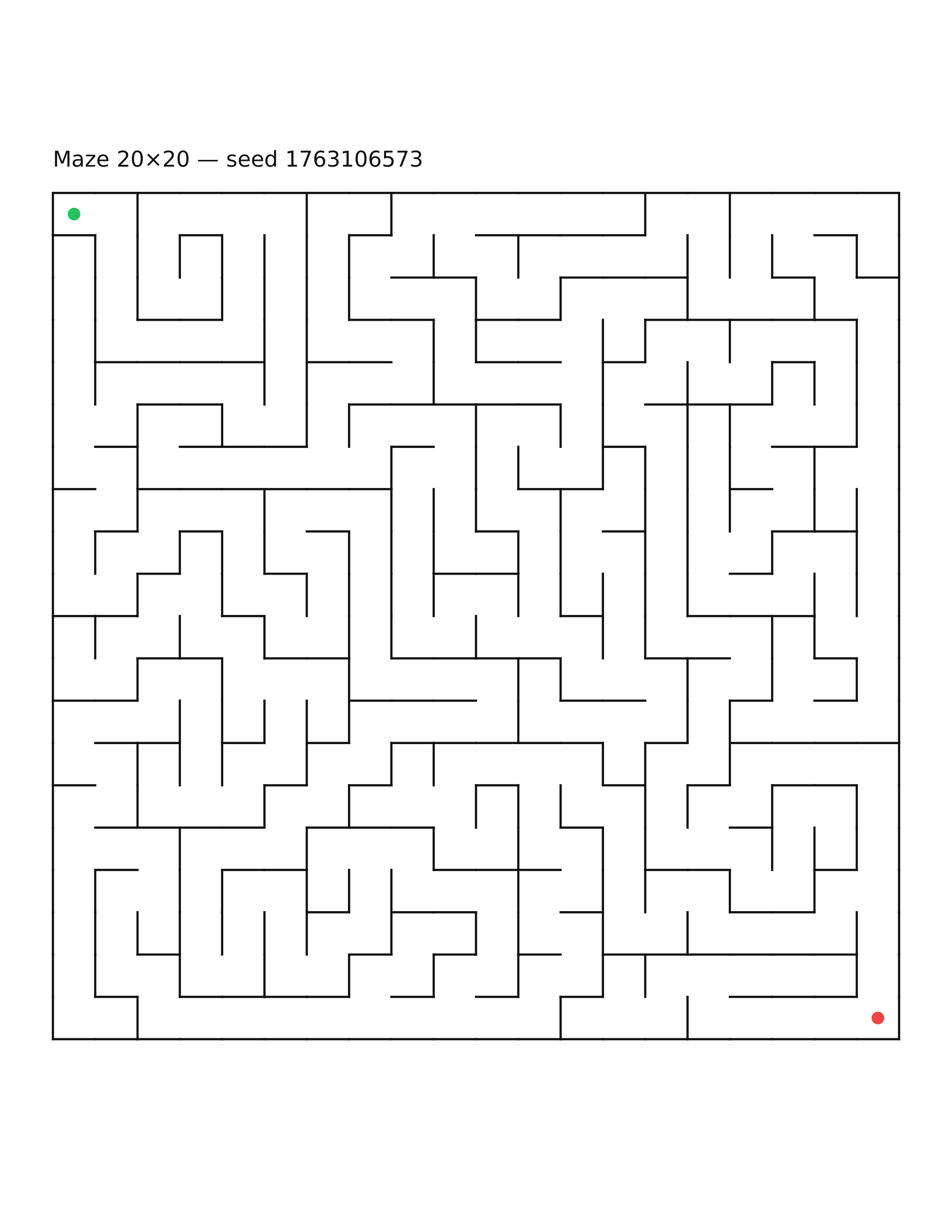 Maze 20×20 #6