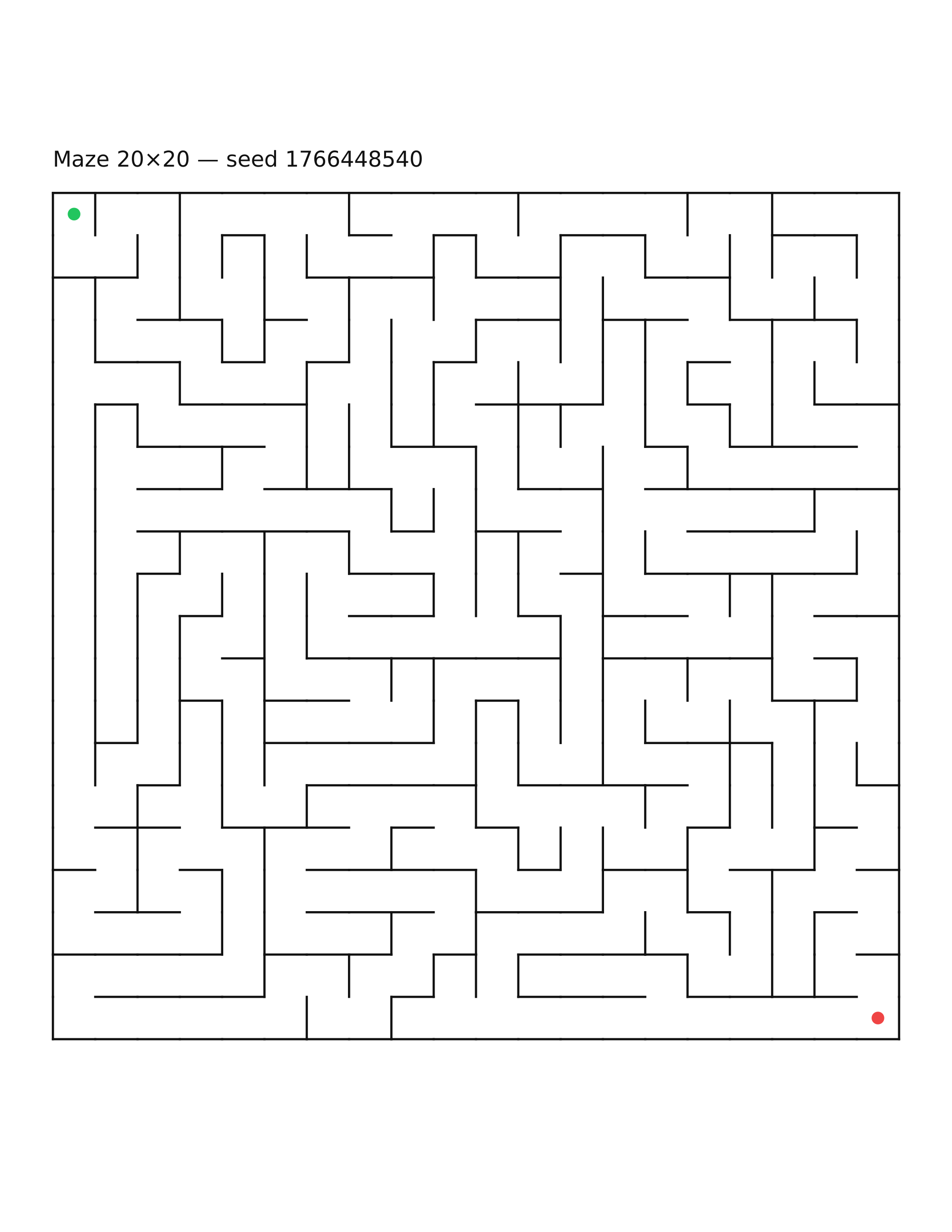 Maze 20×20 #15