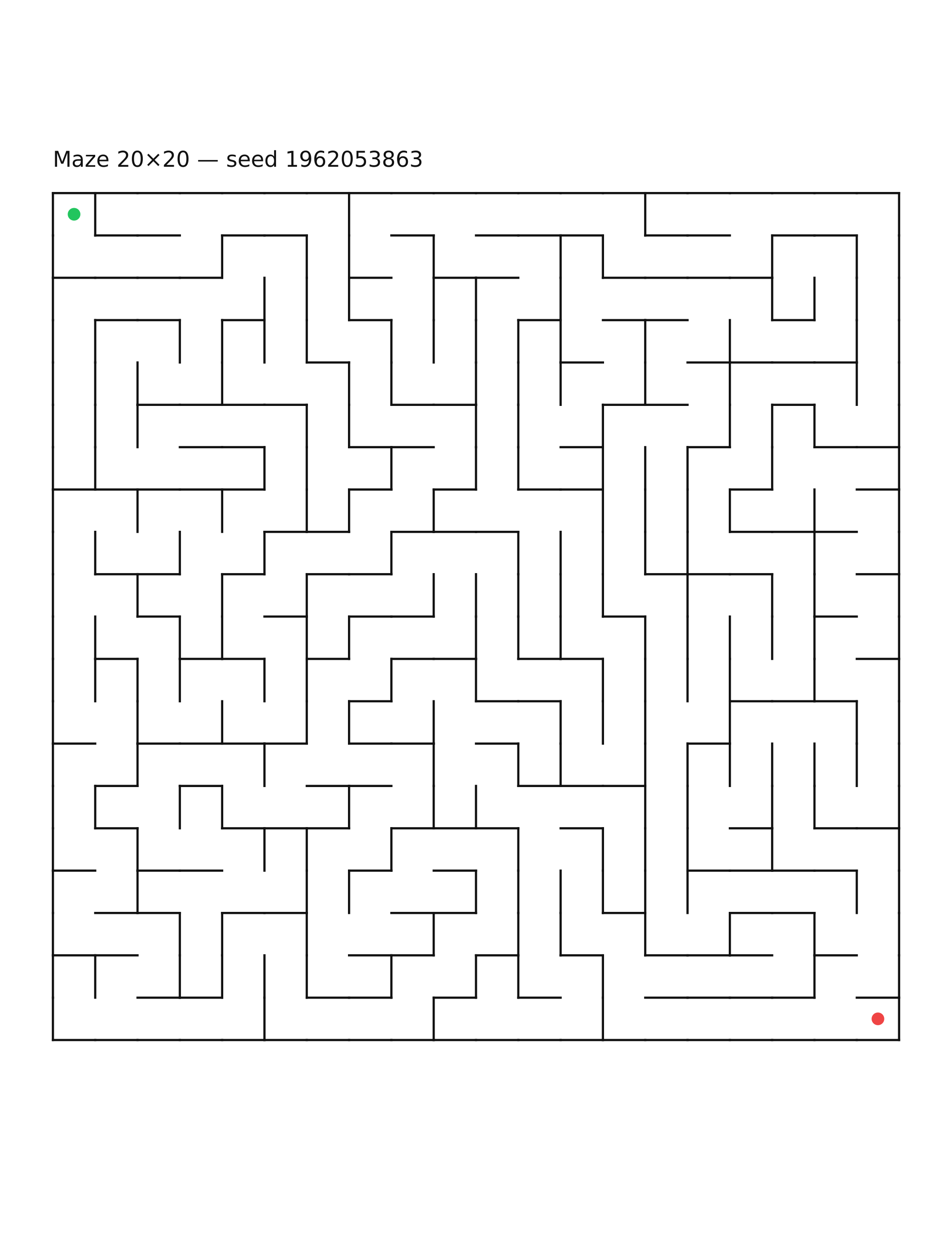 Maze 20×20 #19