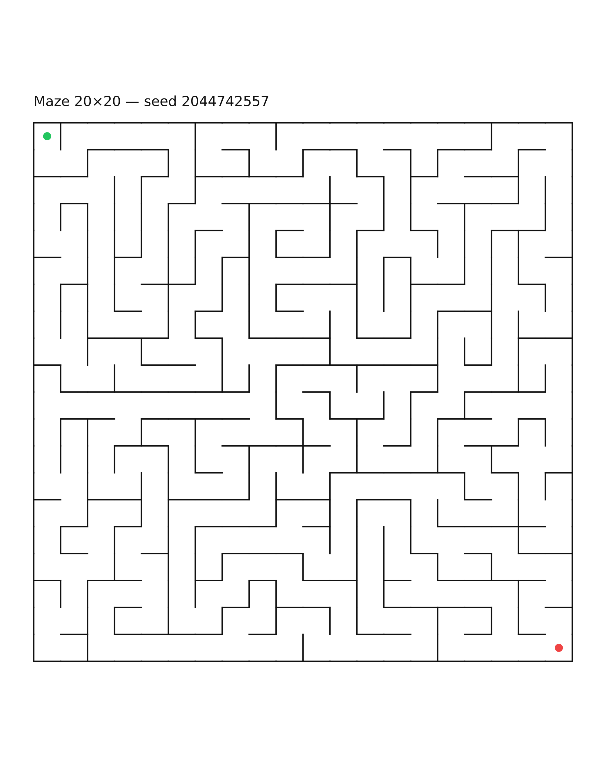 Maze 20×20 #17
