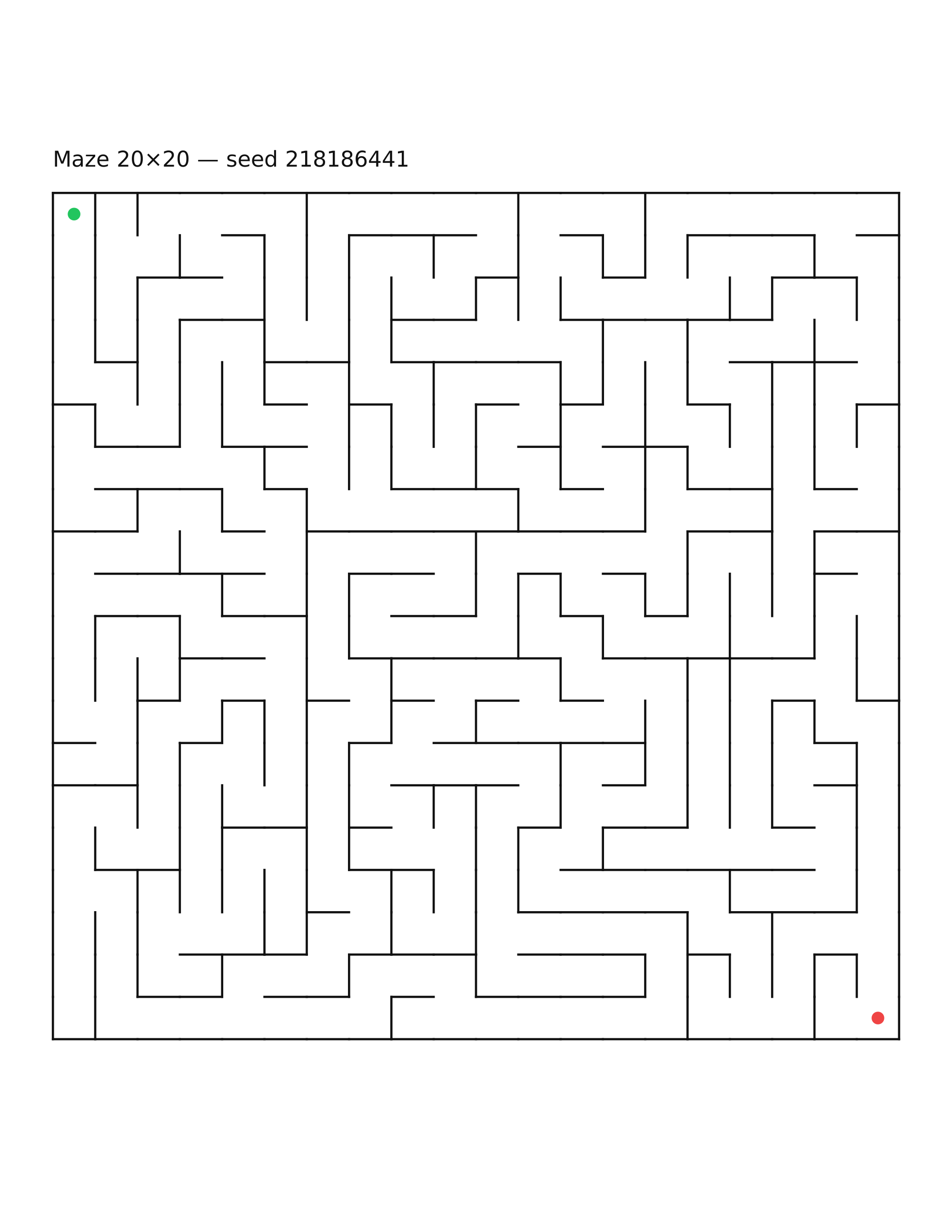 Maze 20×20 #15