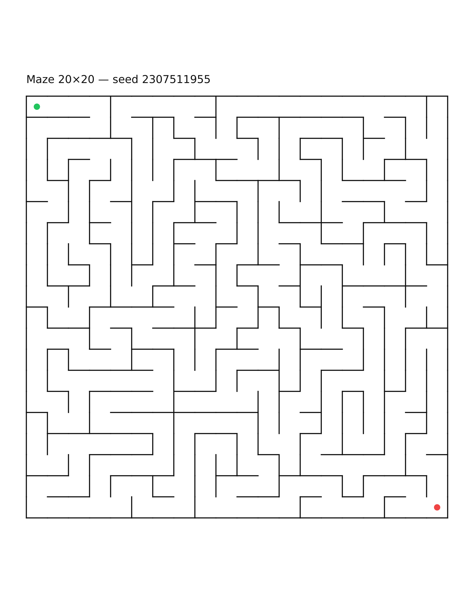 Maze 20×20 #11