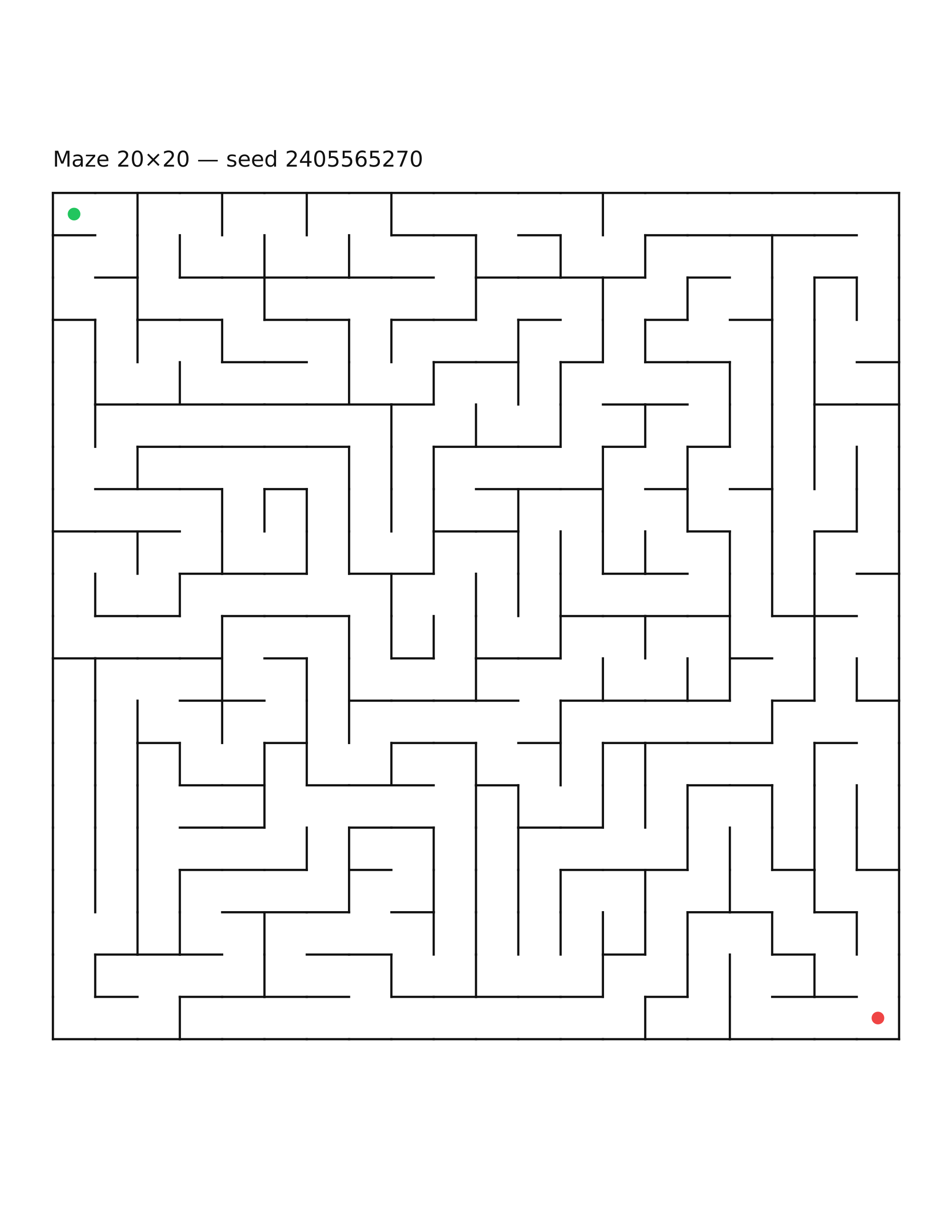 Maze 20×20 #21