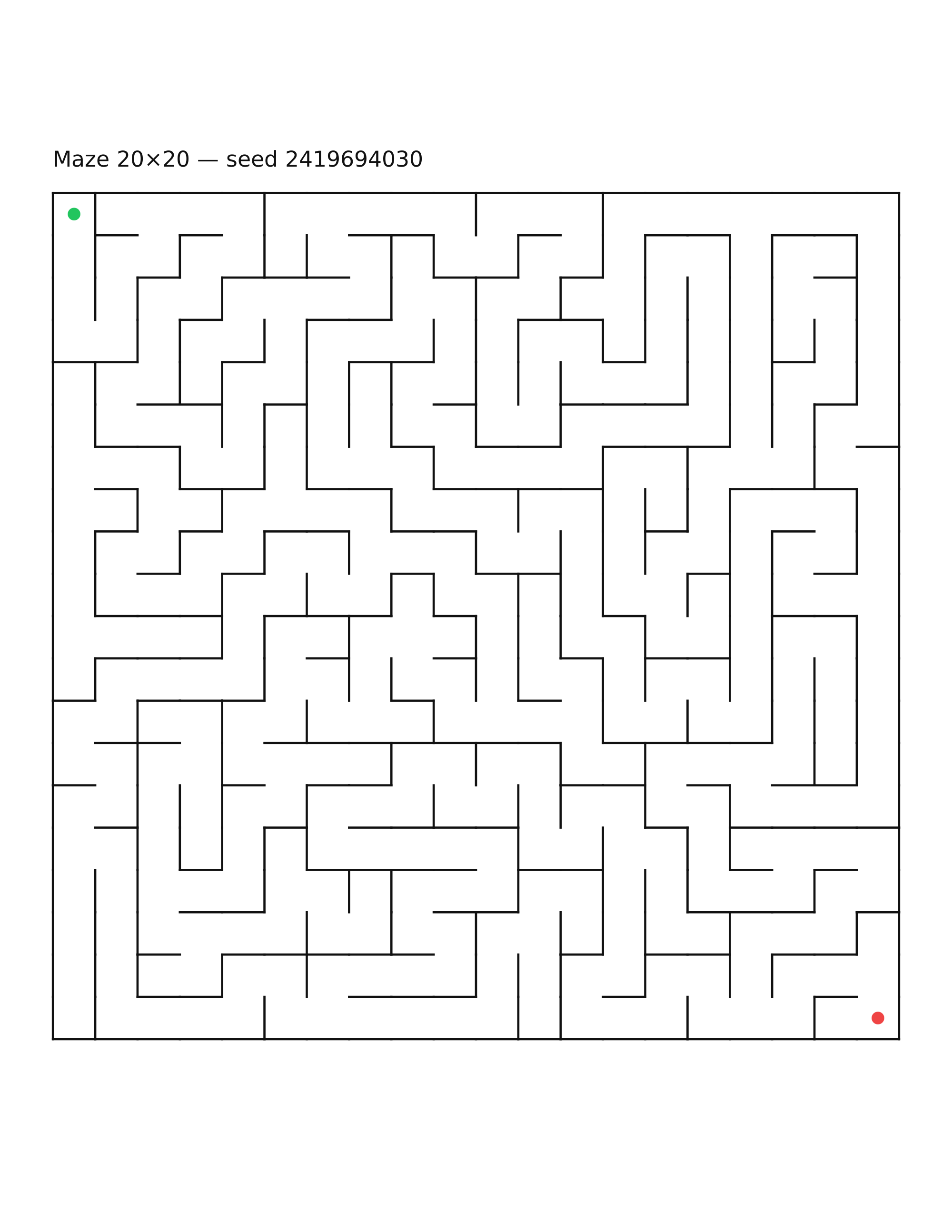 Maze 20×20 #11