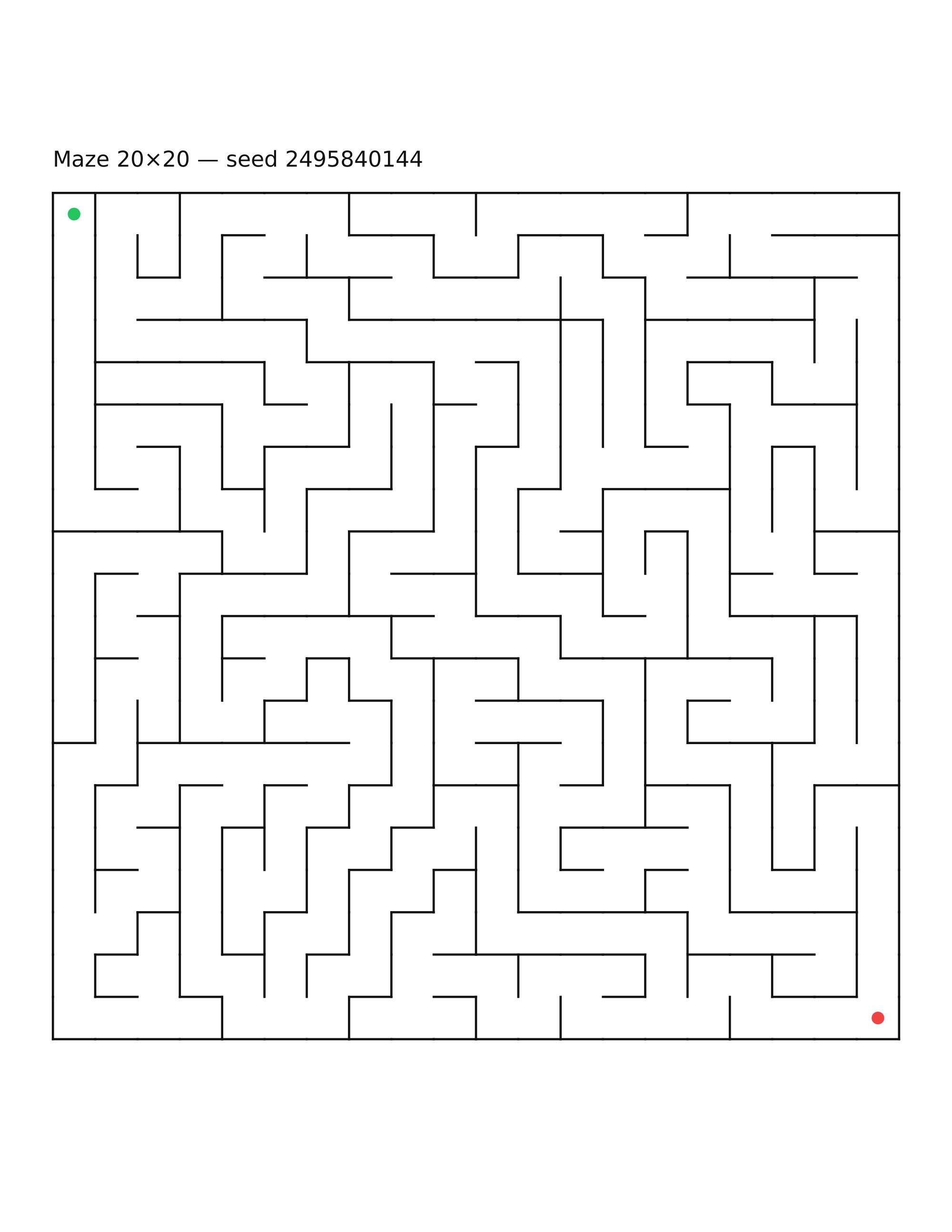 Maze 20×20 #22