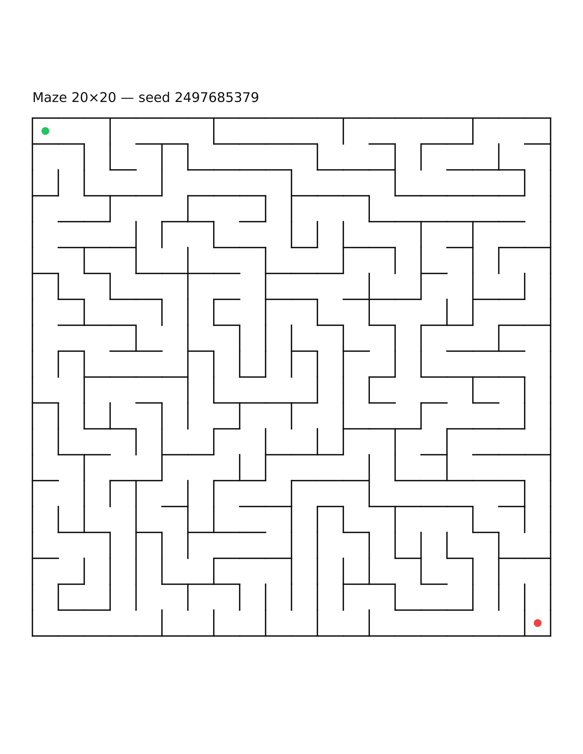 Maze 20×20 #19