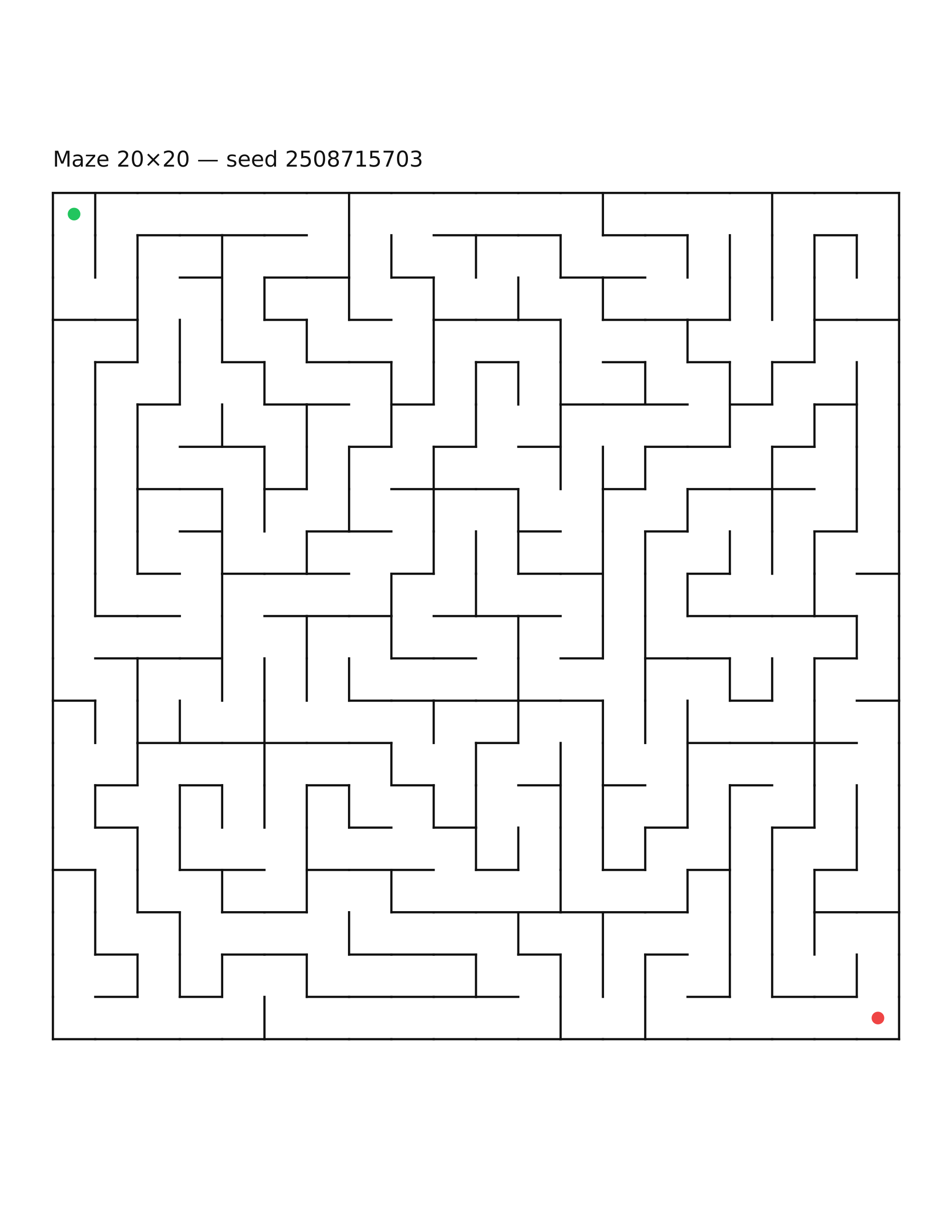 Maze 20×20 #28