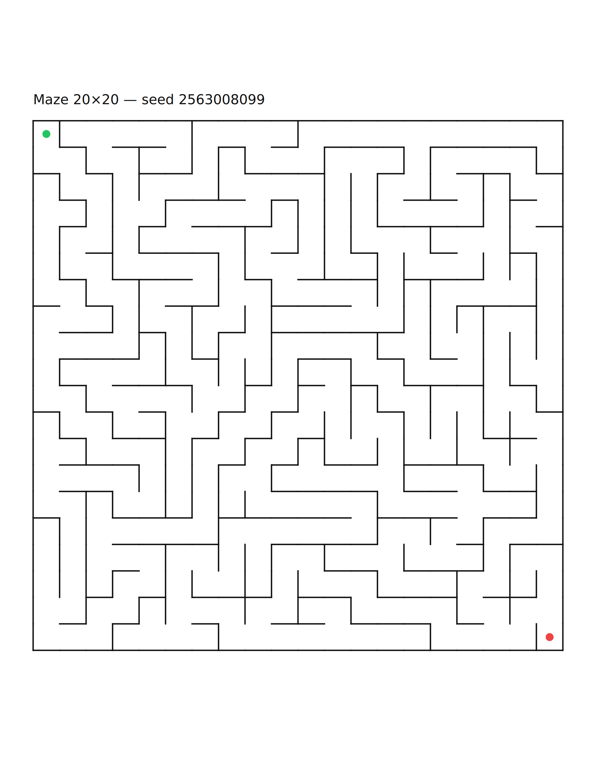 Maze 20×20 #2