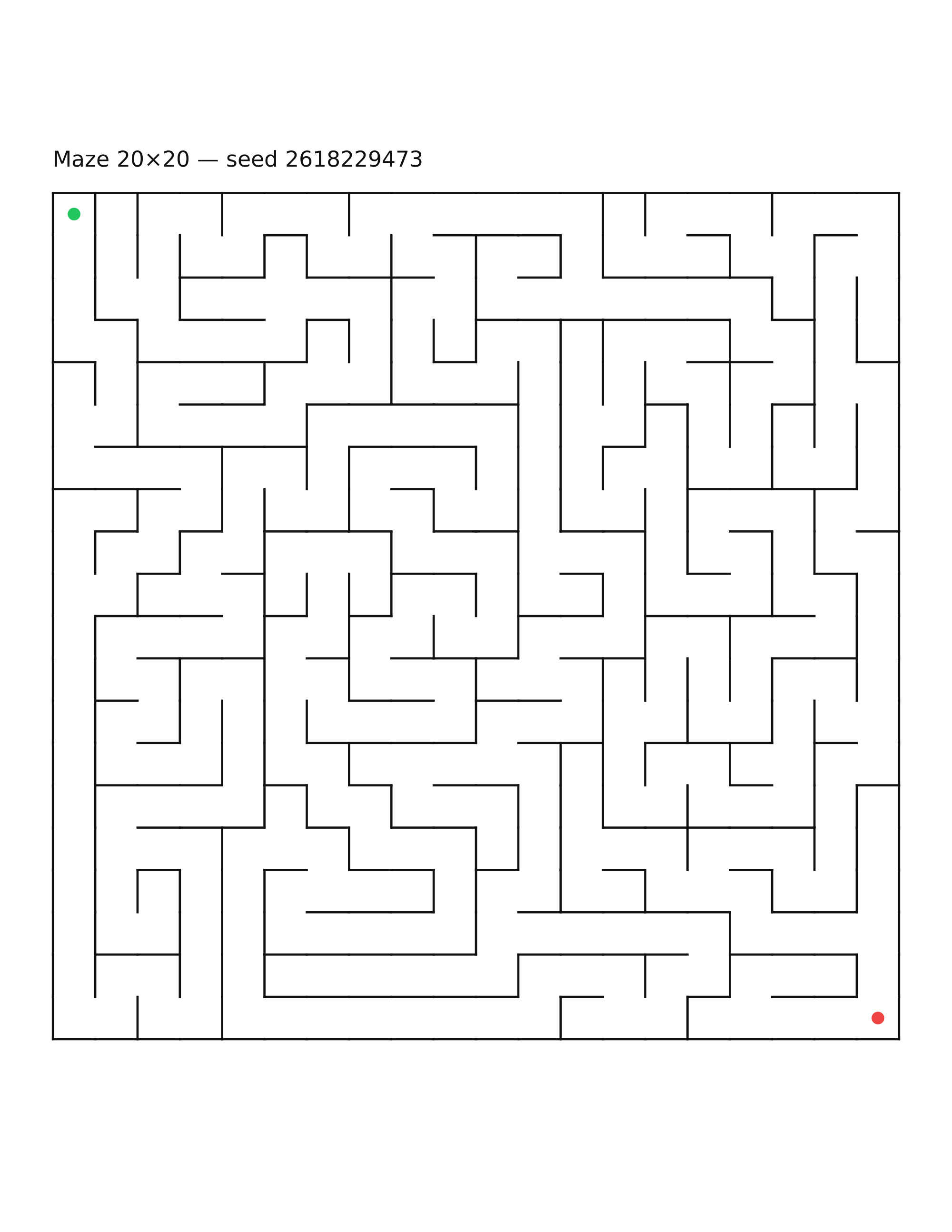 Maze 20×20 #29