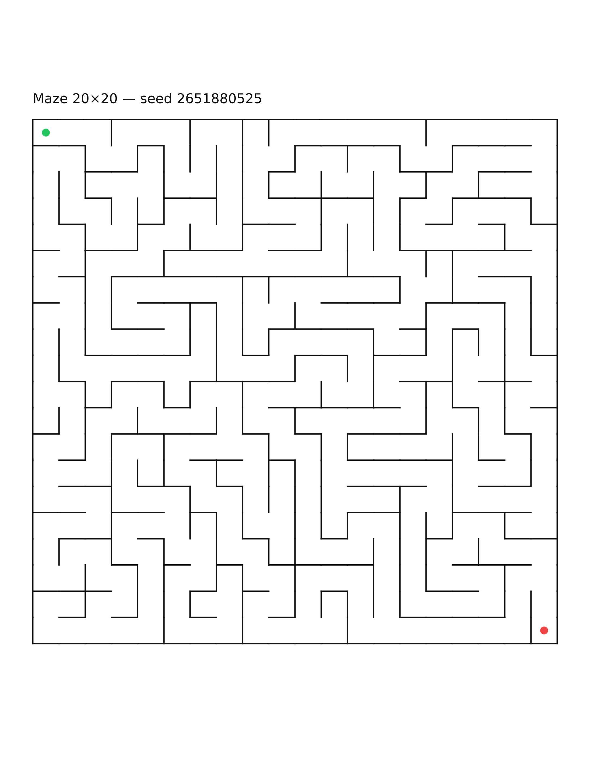 Maze 20×20 #22