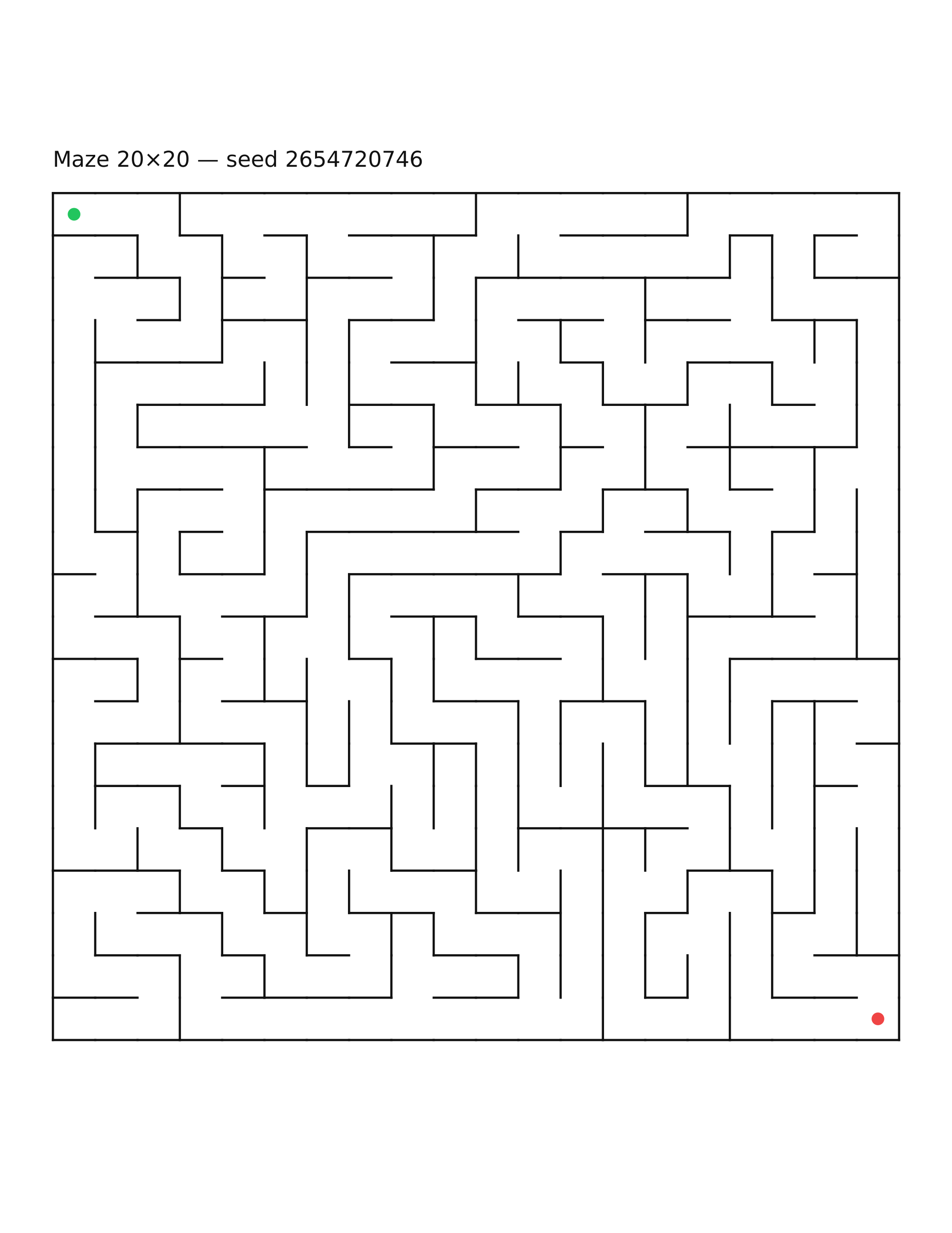 Maze 20×20 #12