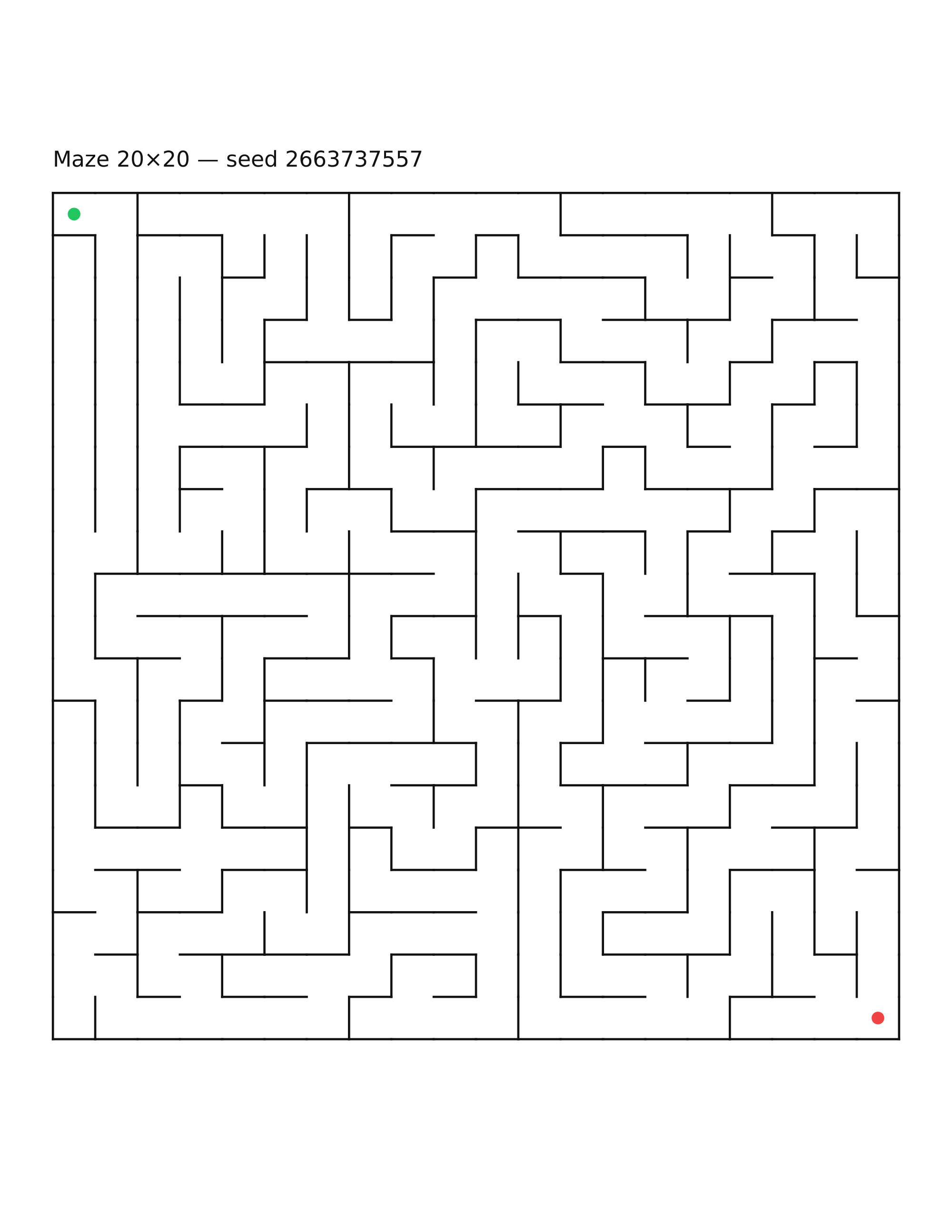 Maze 20×20 #23