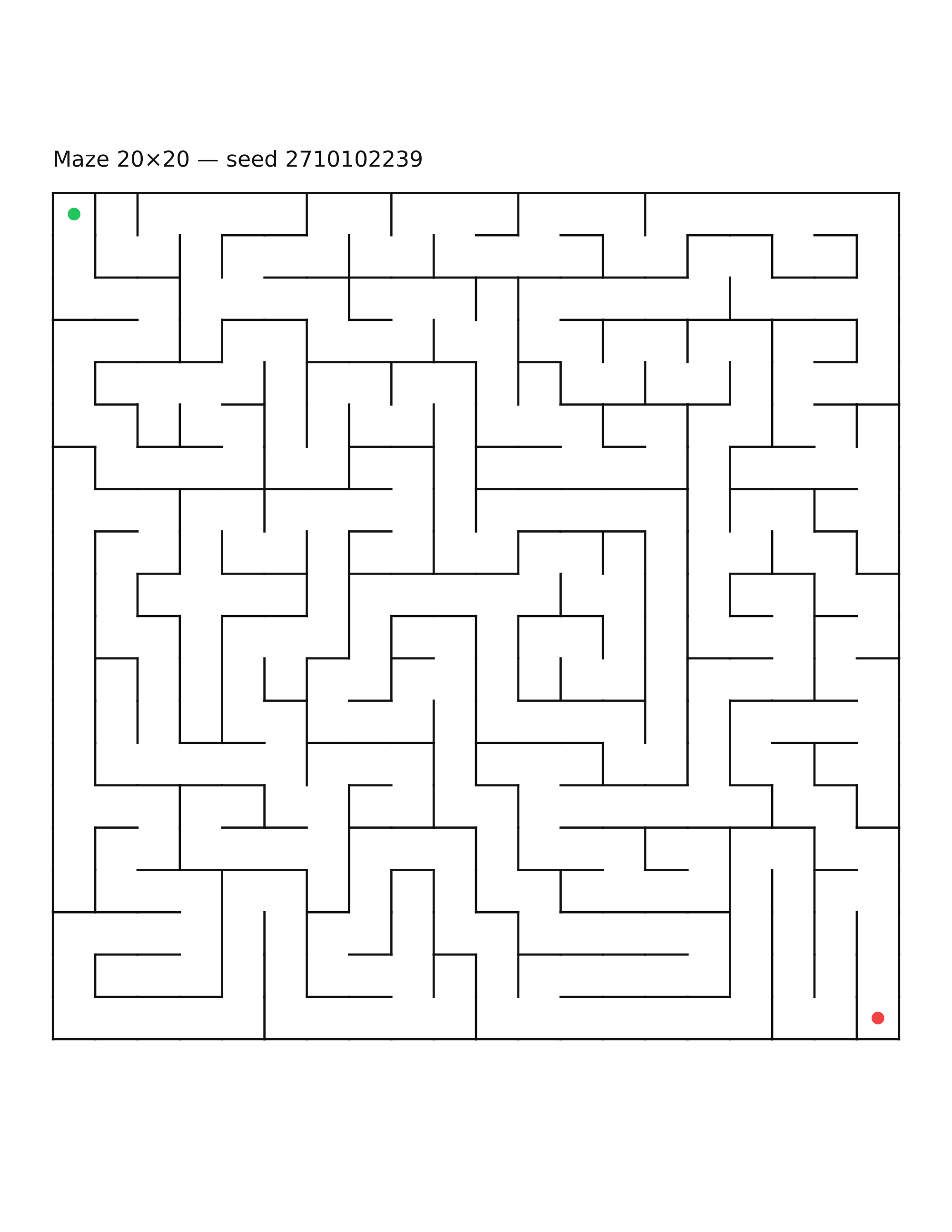 Maze 20×20 #17