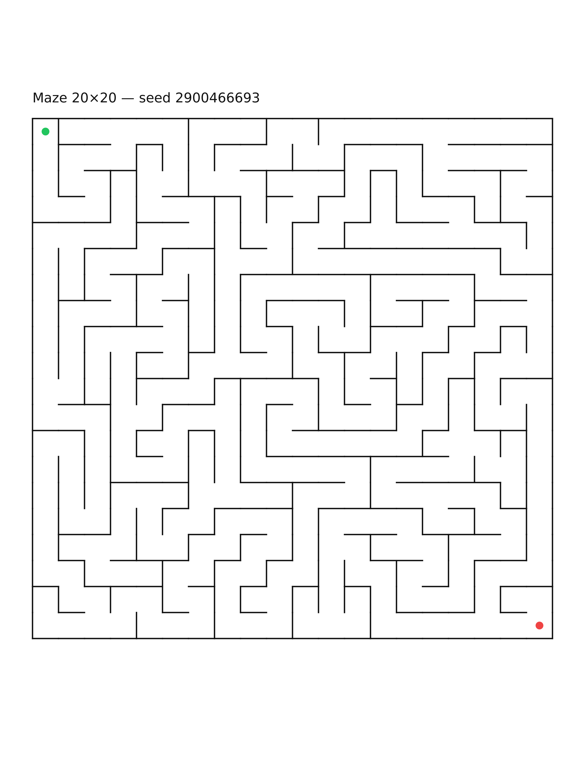 Maze 20×20 #30