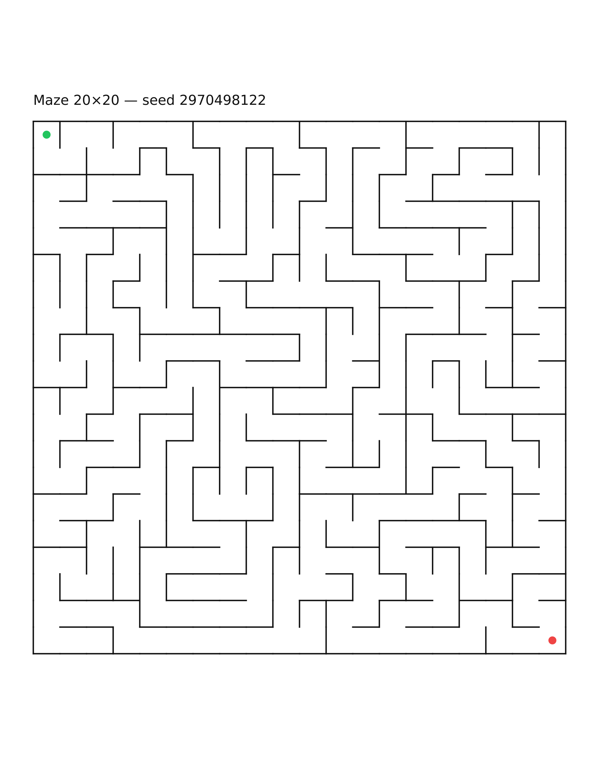 Maze 20×20 #4