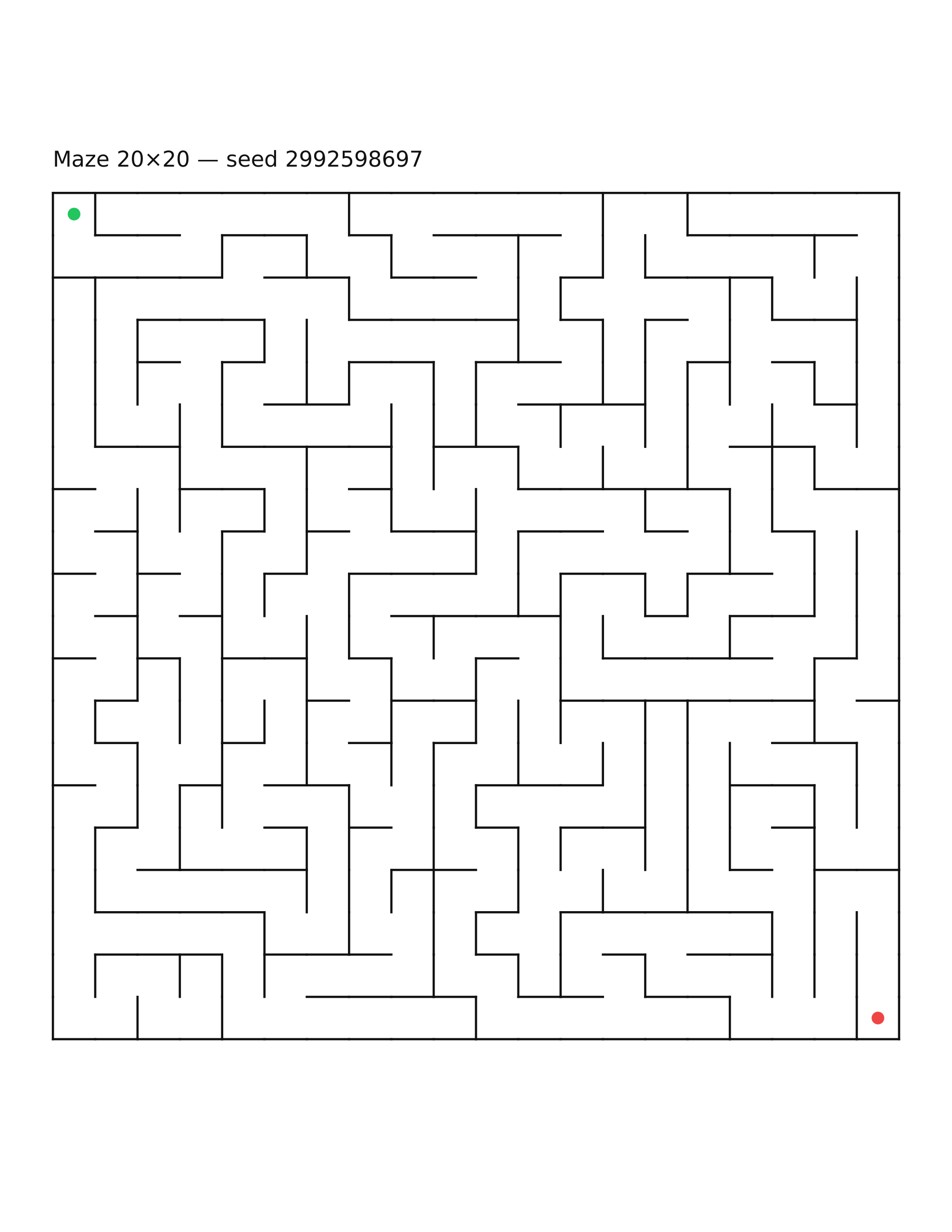 Maze 20×20 #17