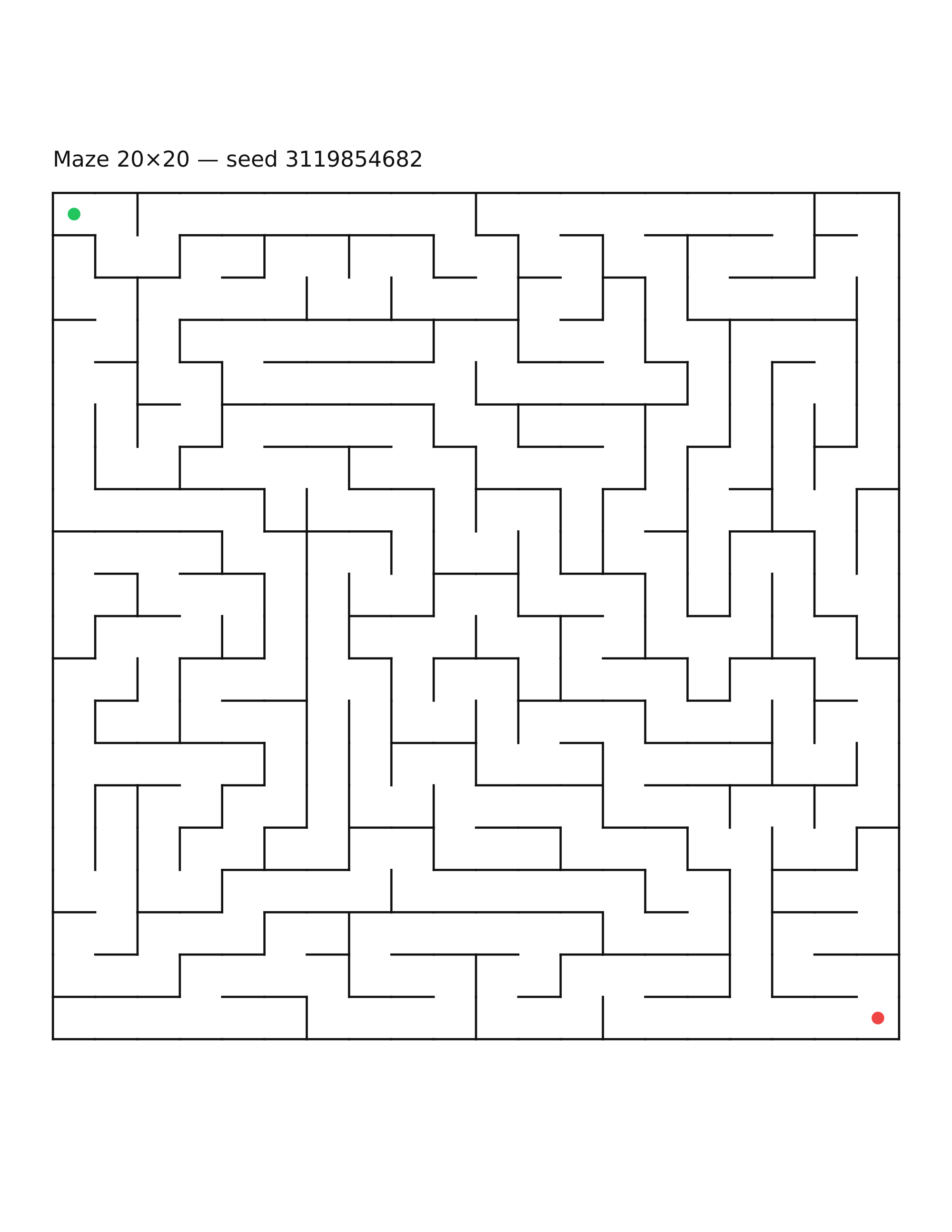 Maze 20×20 #17