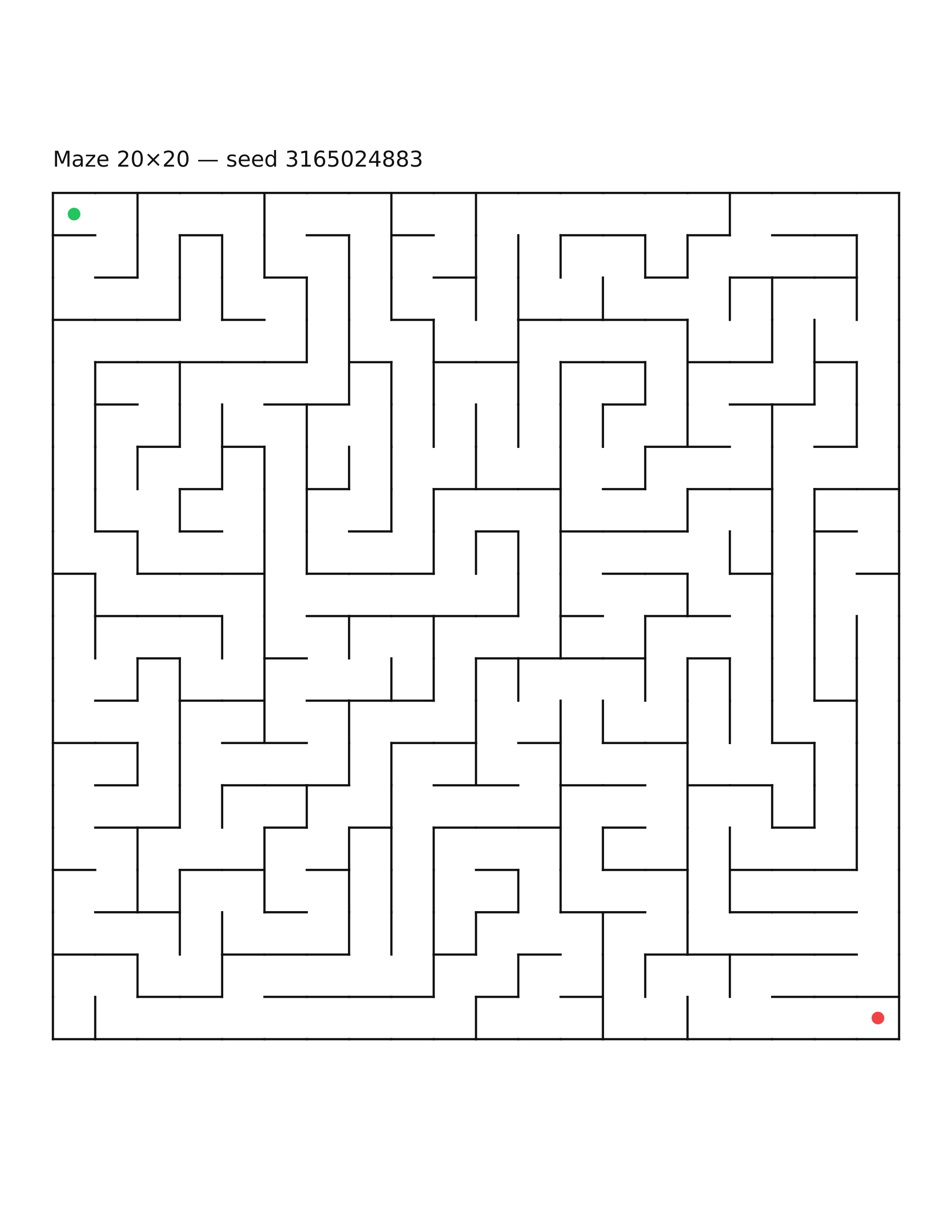 Maze 20×20 #7