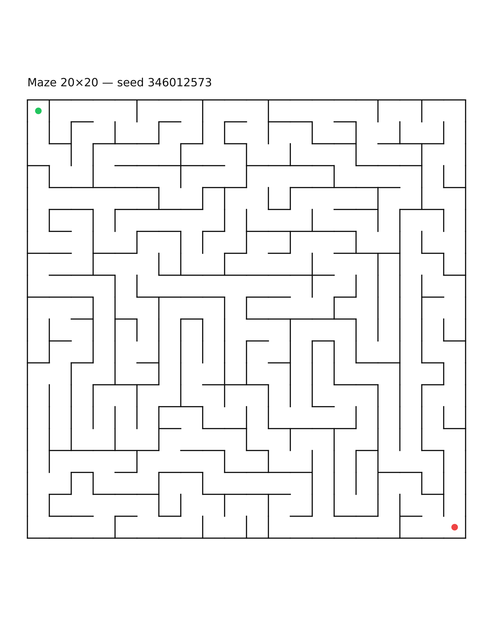 Maze 20×20 #17