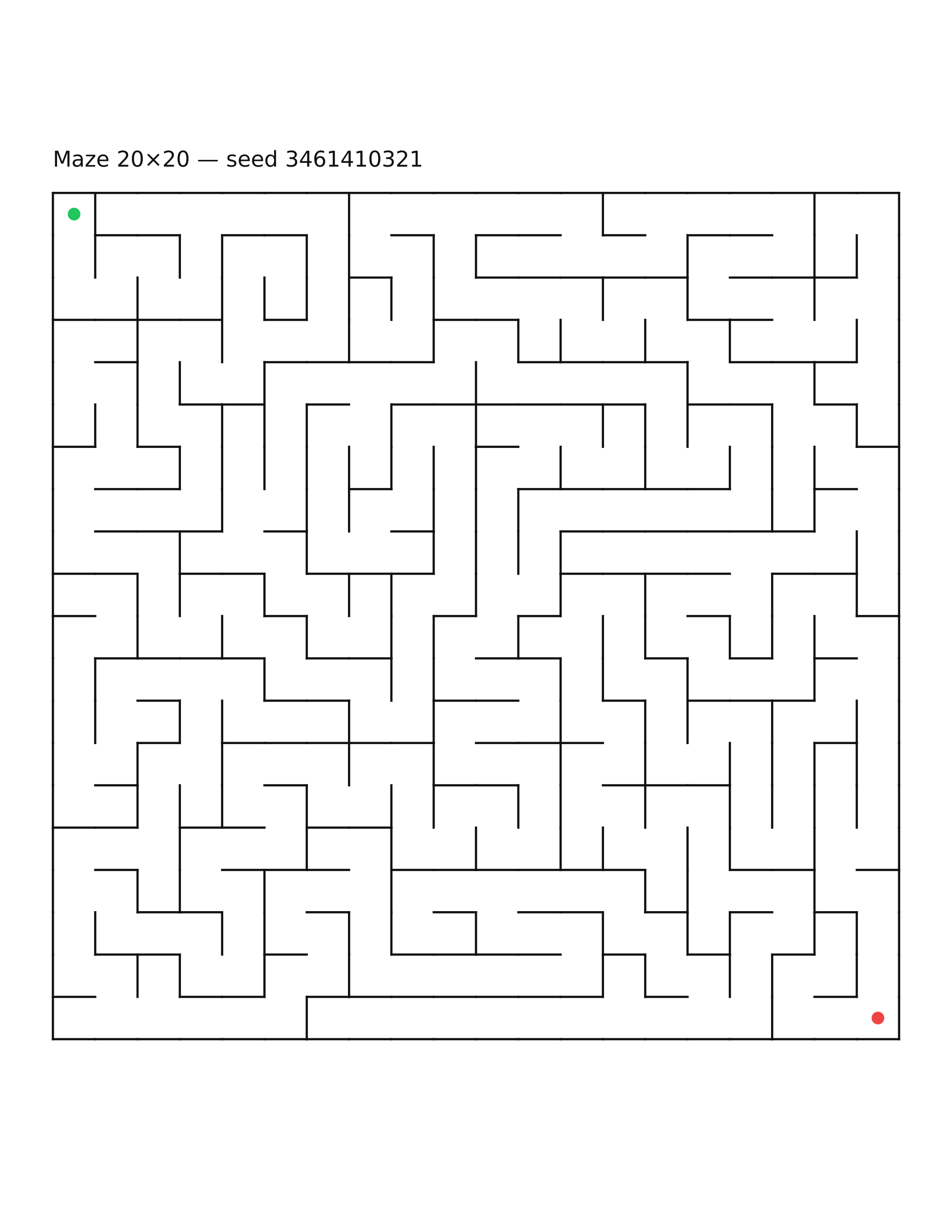 Maze 20×20 #18