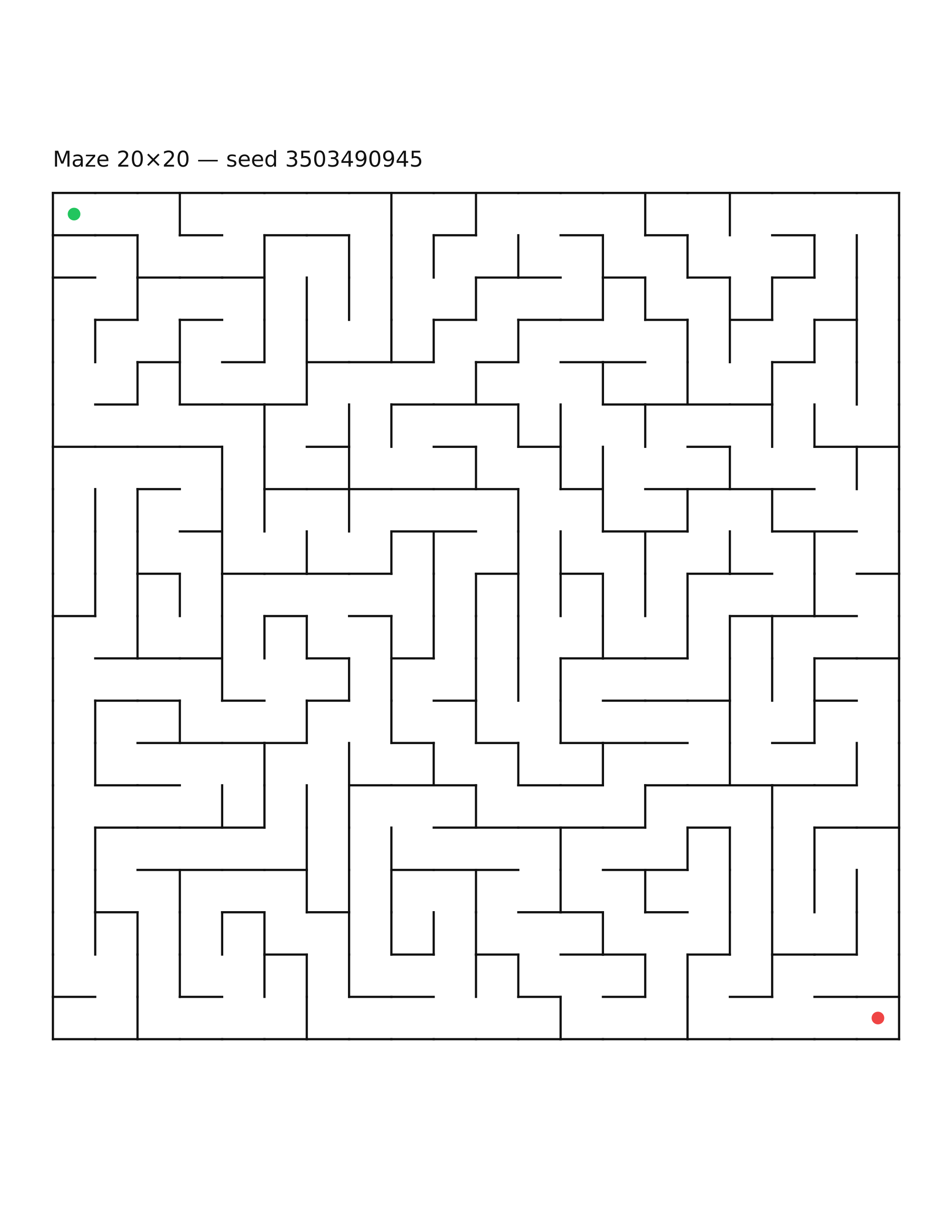 Maze 20×20 #9