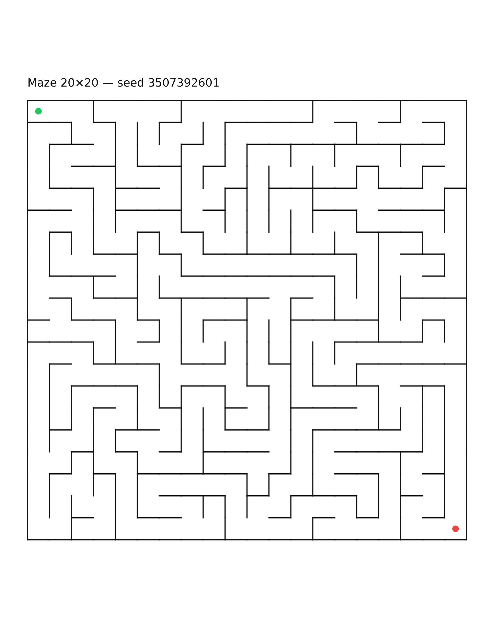 Maze 20×20 #17