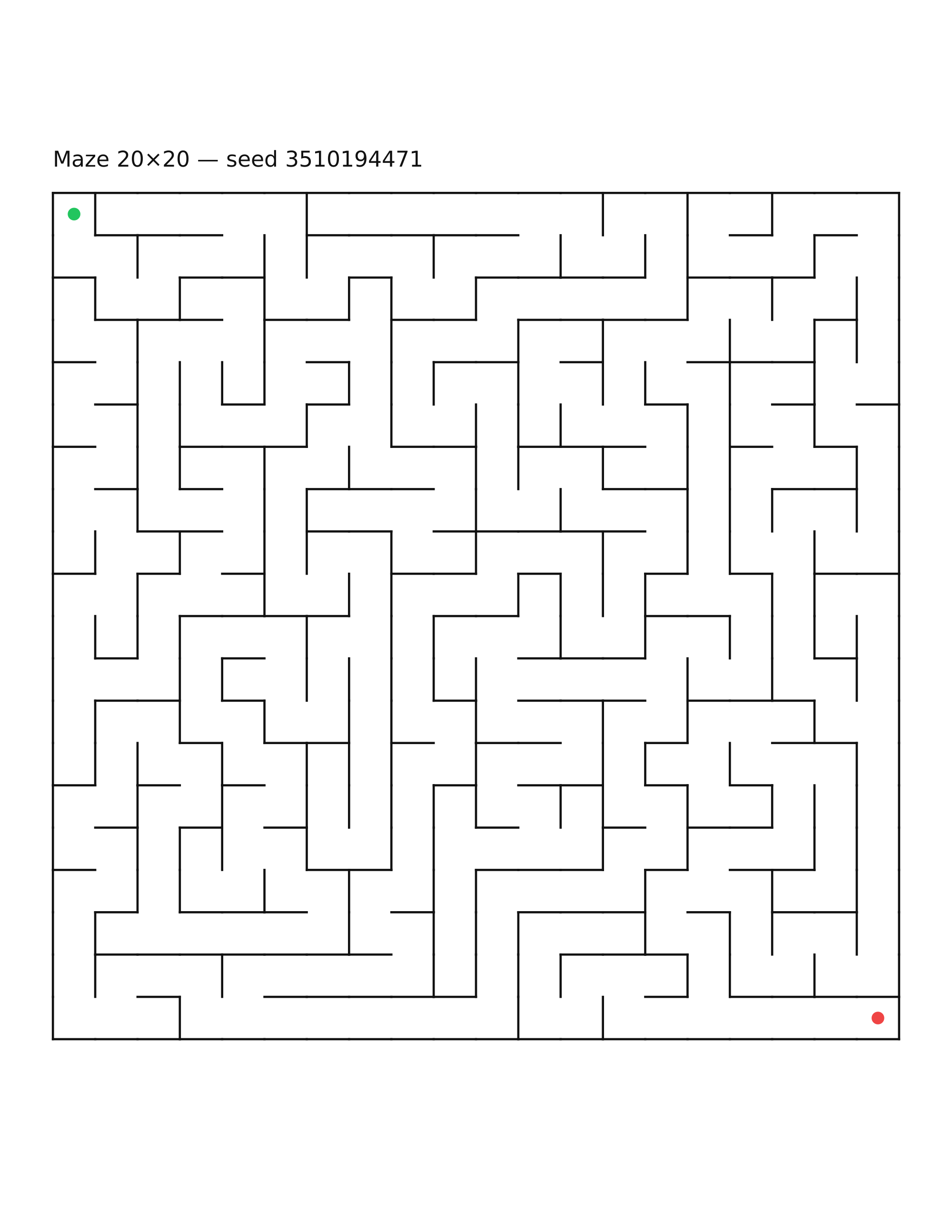 Maze 20×20 #17