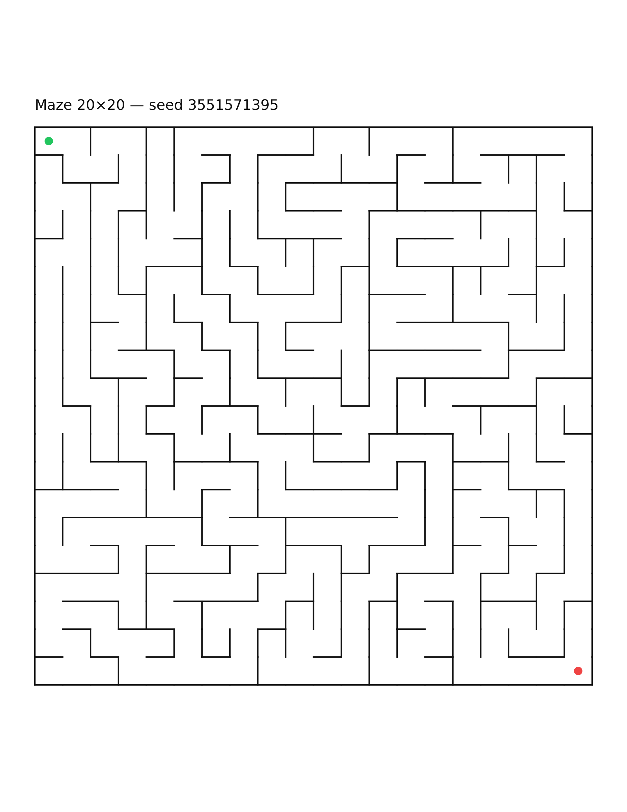 Maze 20×20 #30