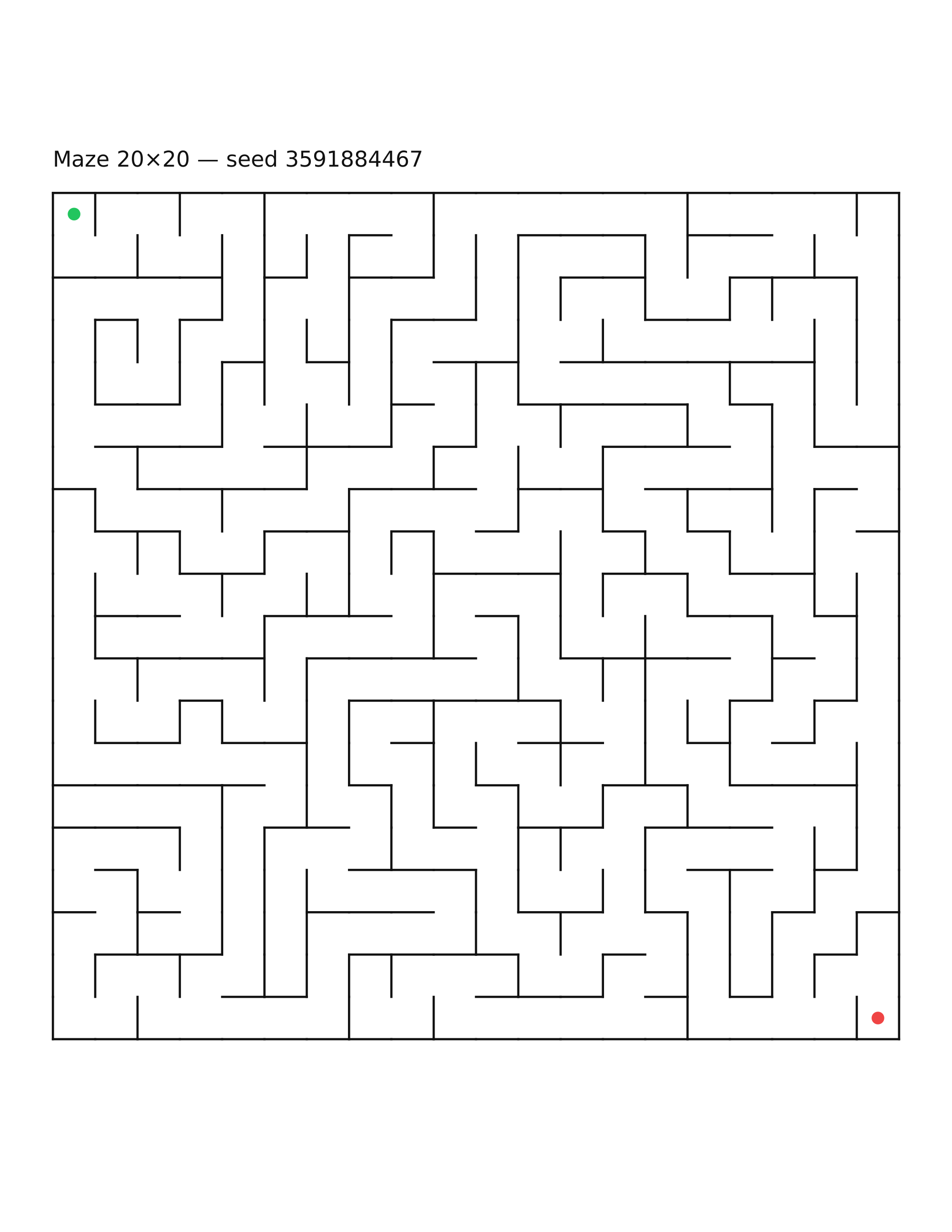 Maze 20×20 #6