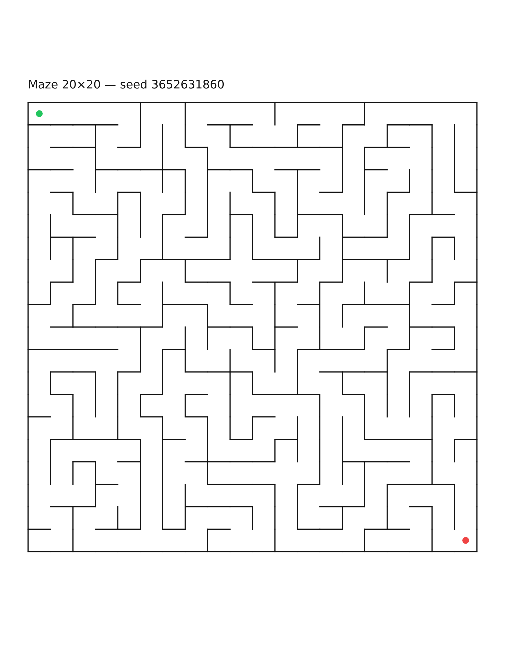 Maze 20×20 #31