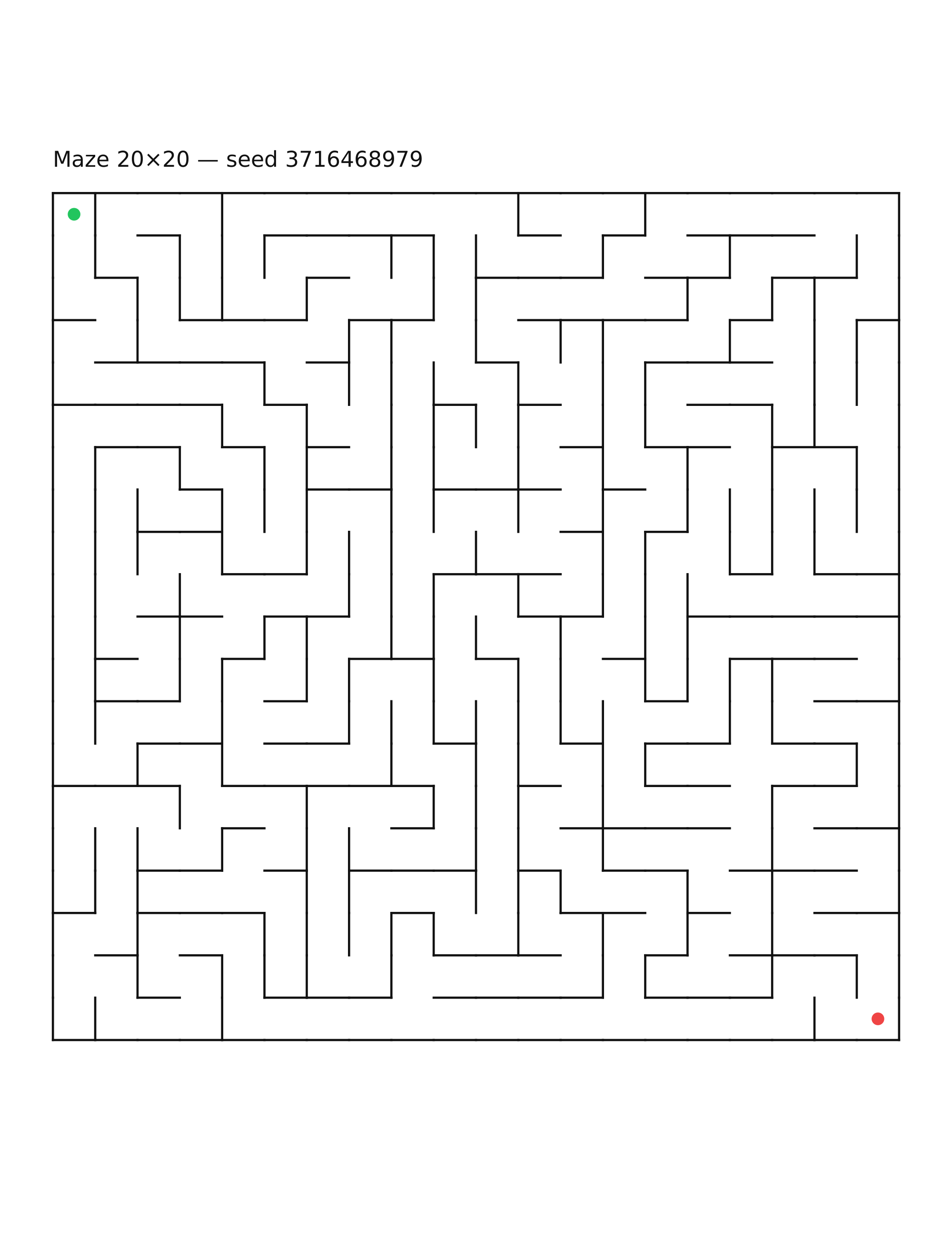 Maze 20×20 #8