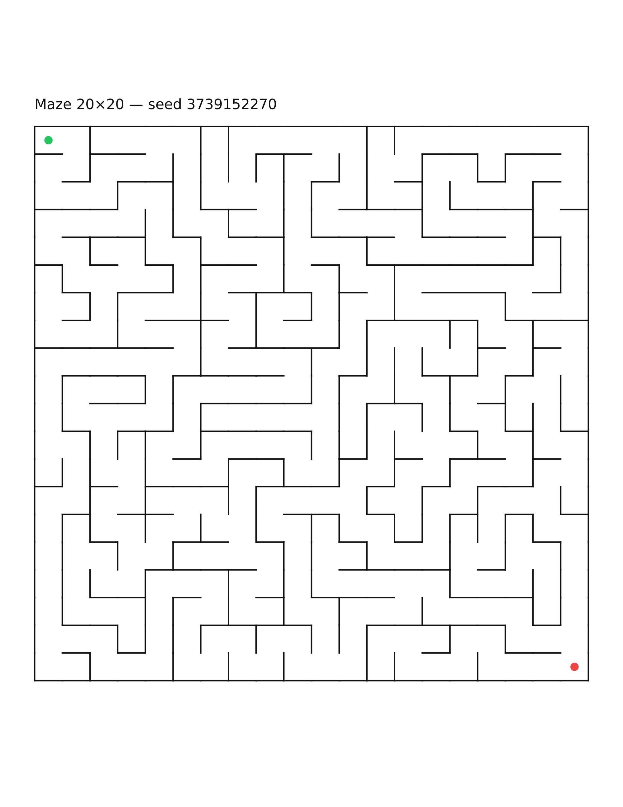 Maze 20×20 #8