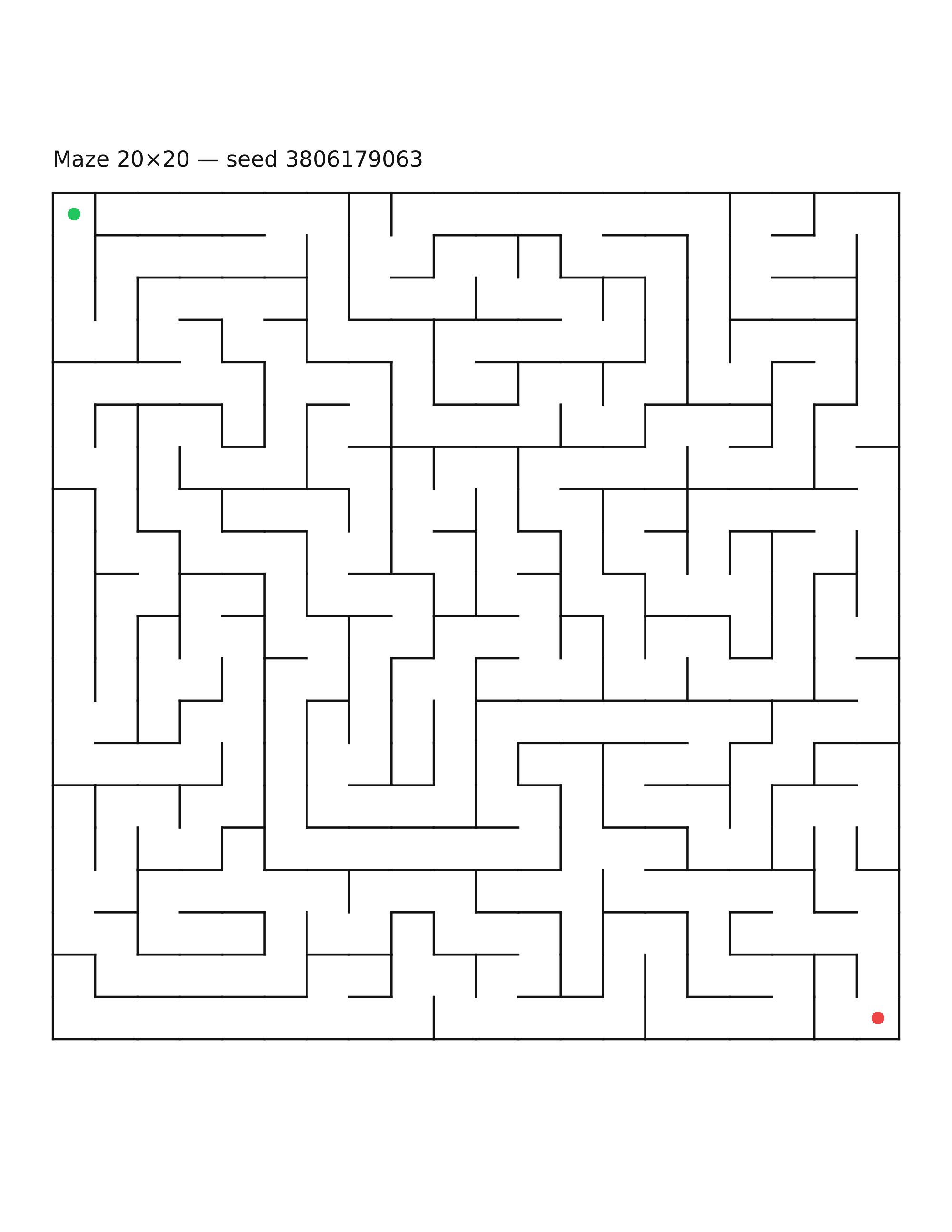 Maze 20×20 #12