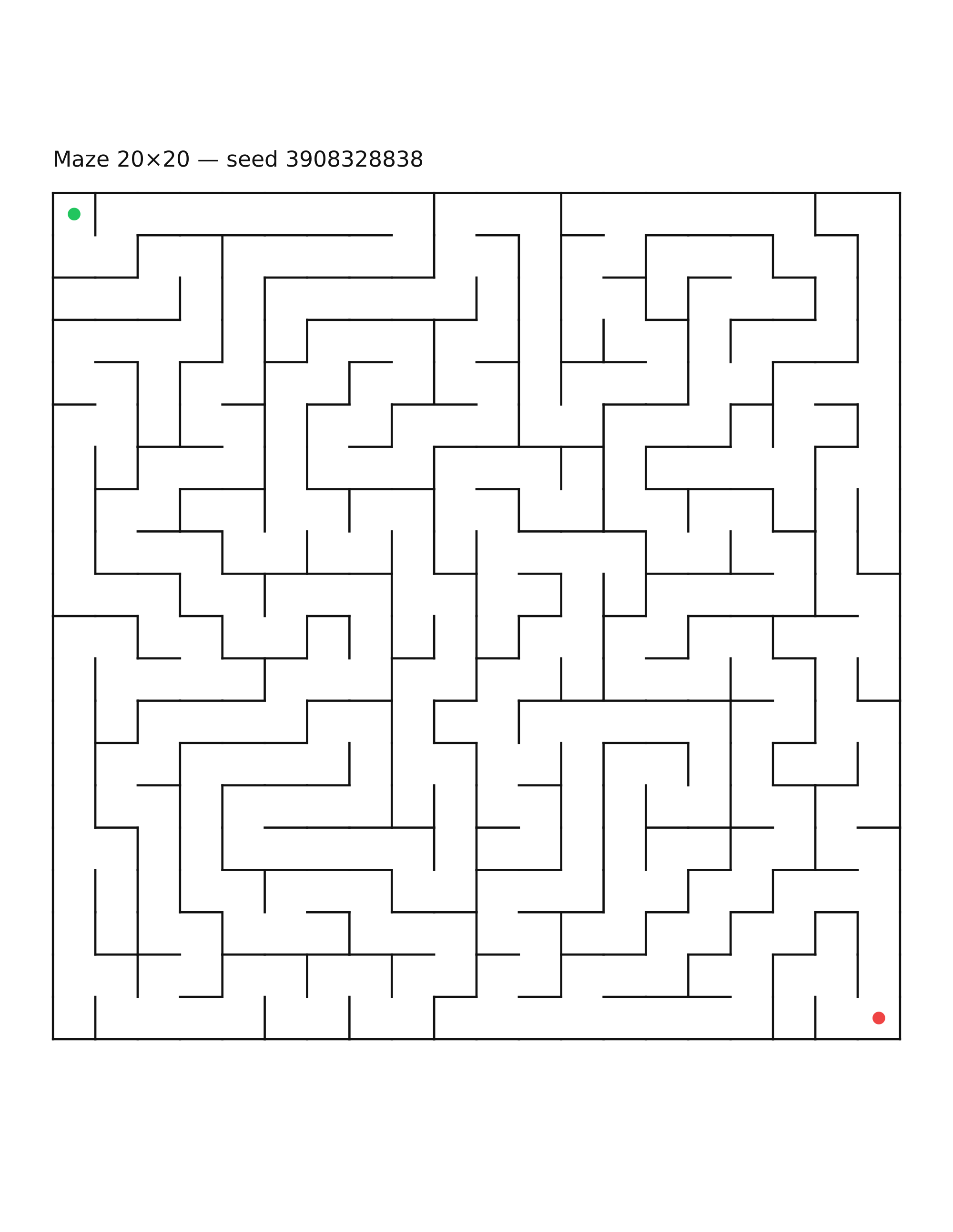 Maze 20×20 #12