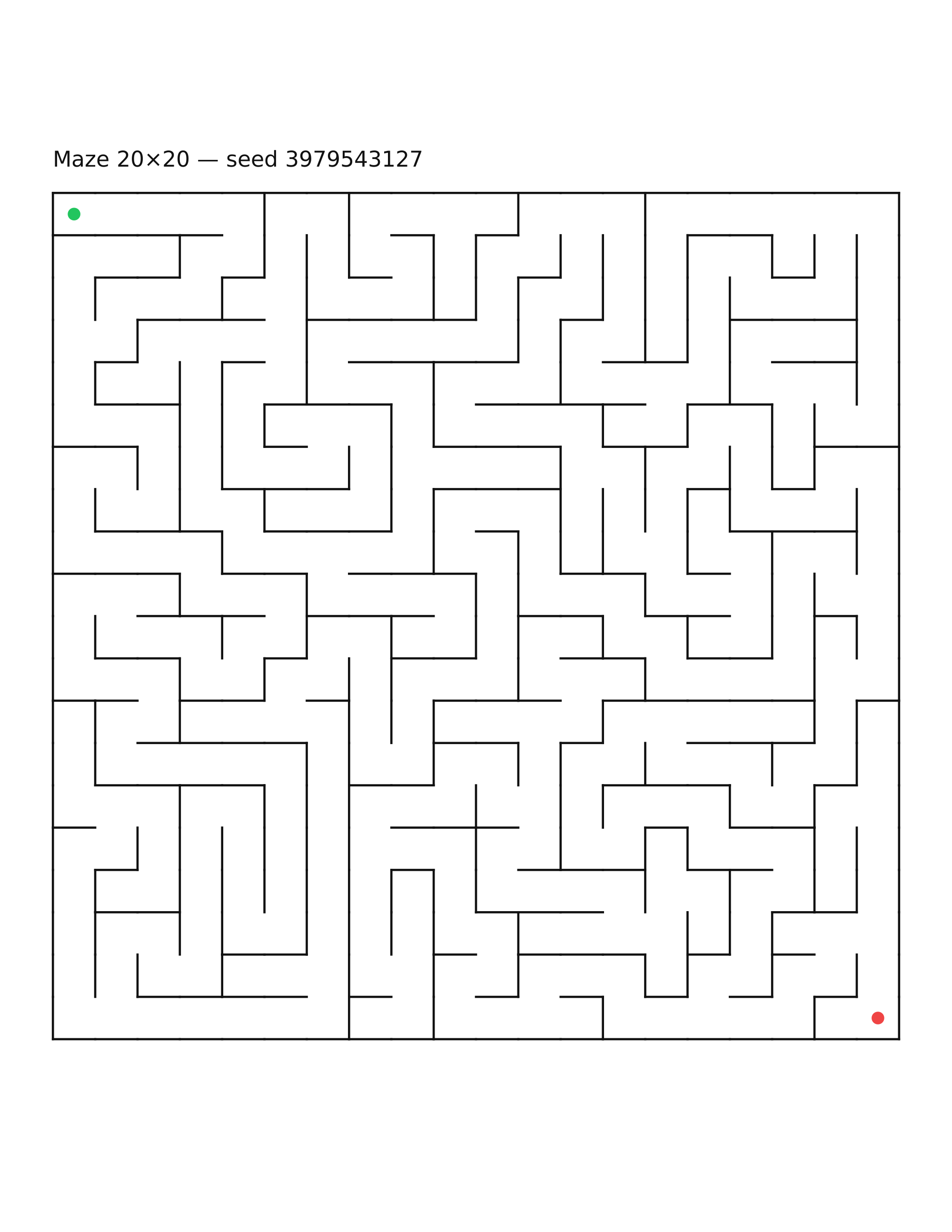 Maze 20×20 #8