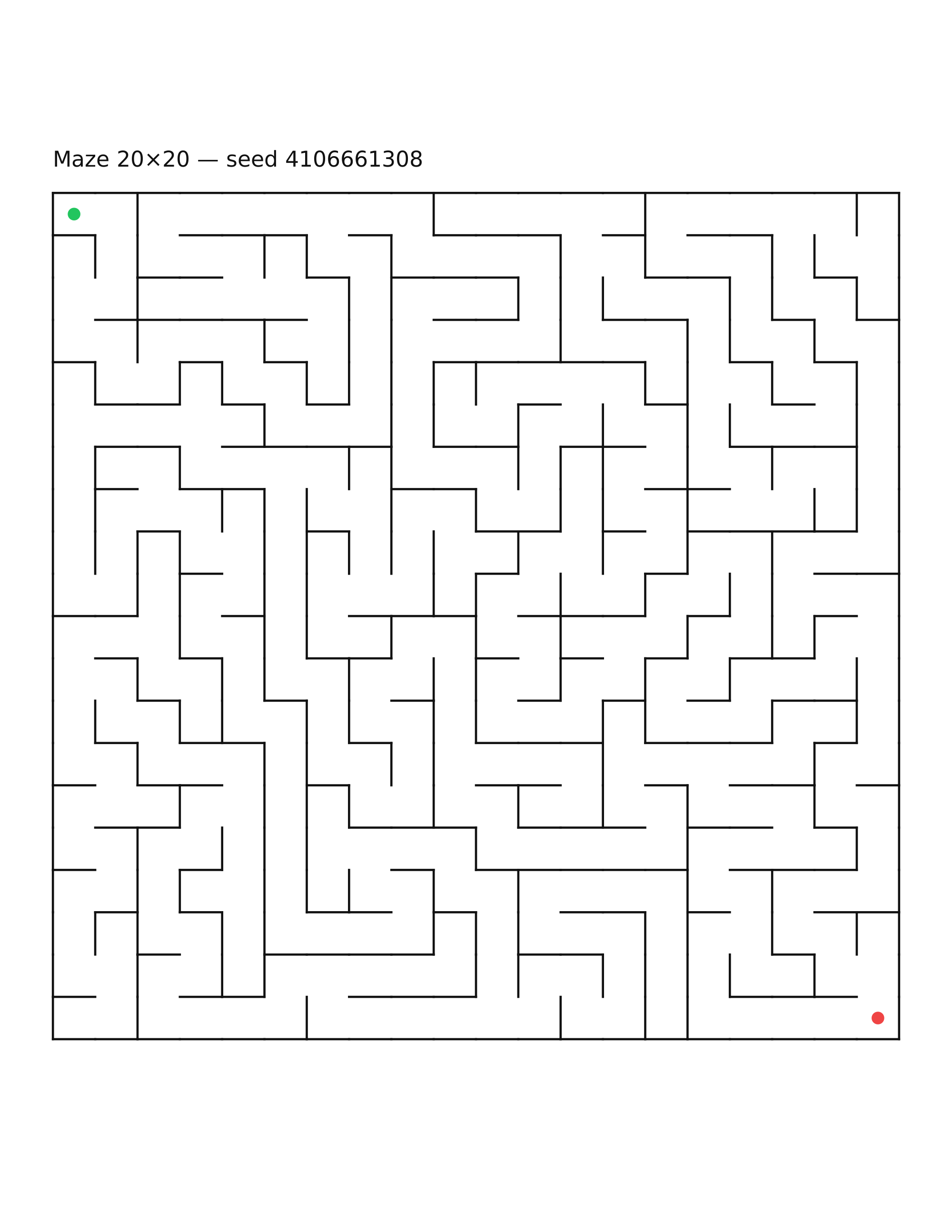 Maze 20×20 #9