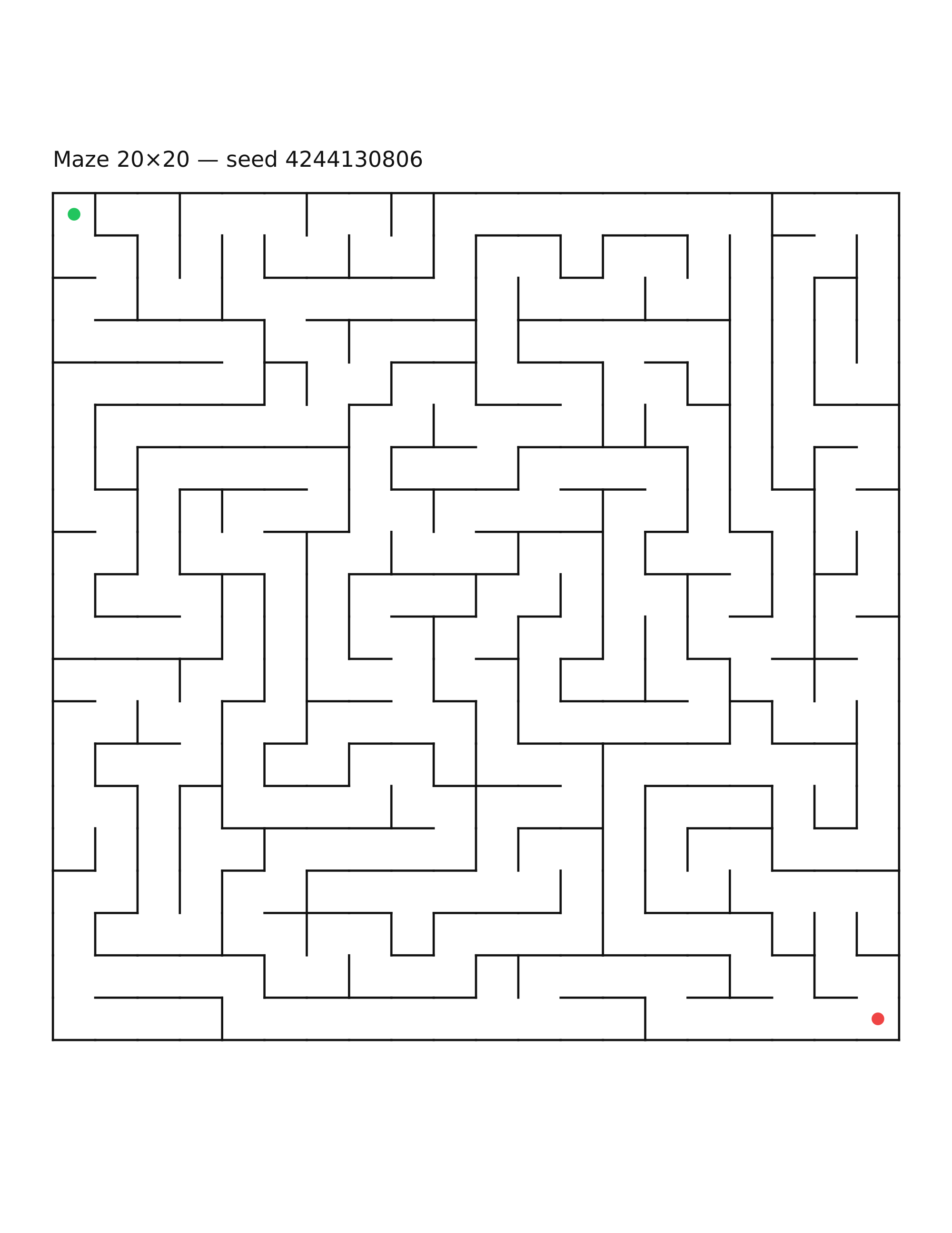 Maze 20×20 #18