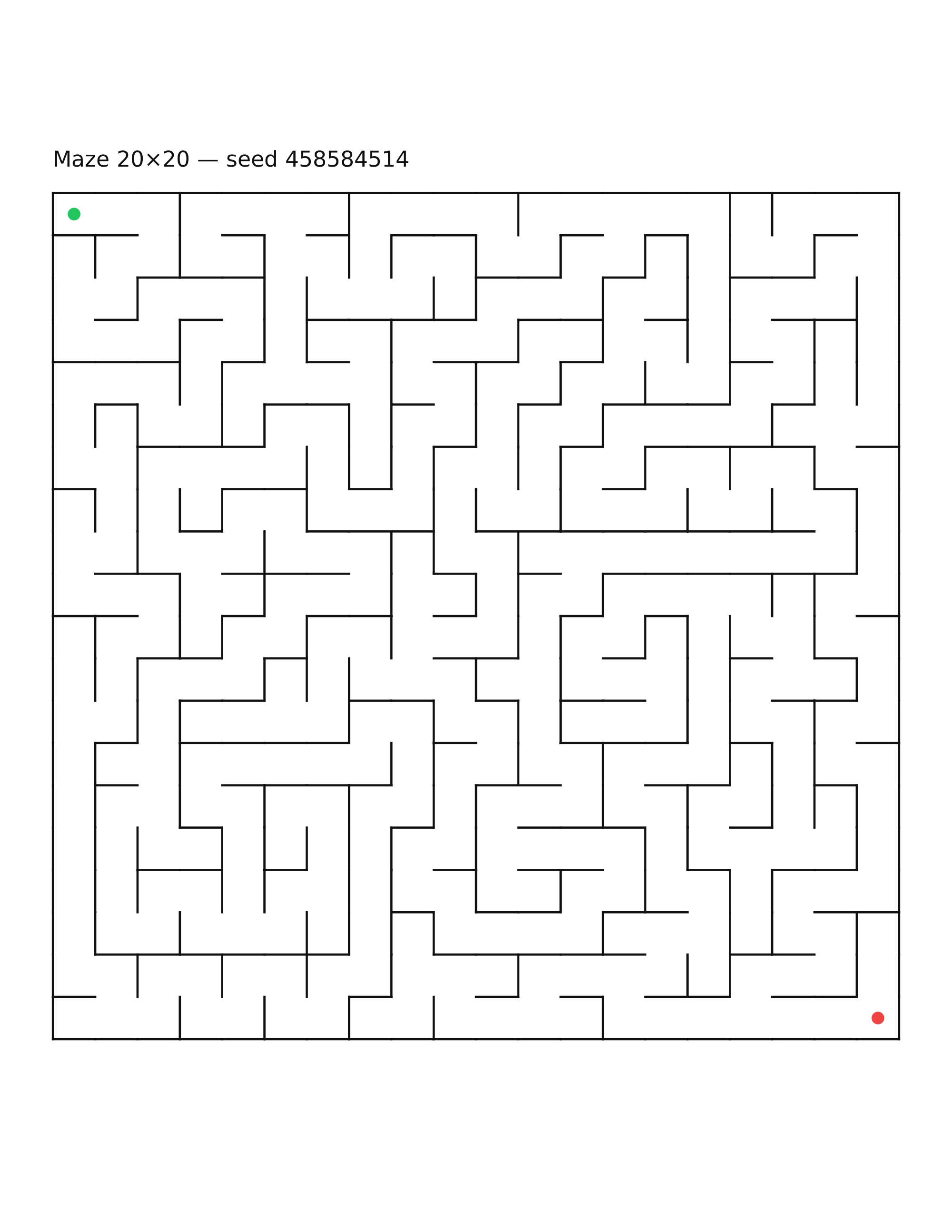 Maze 20×20 #13