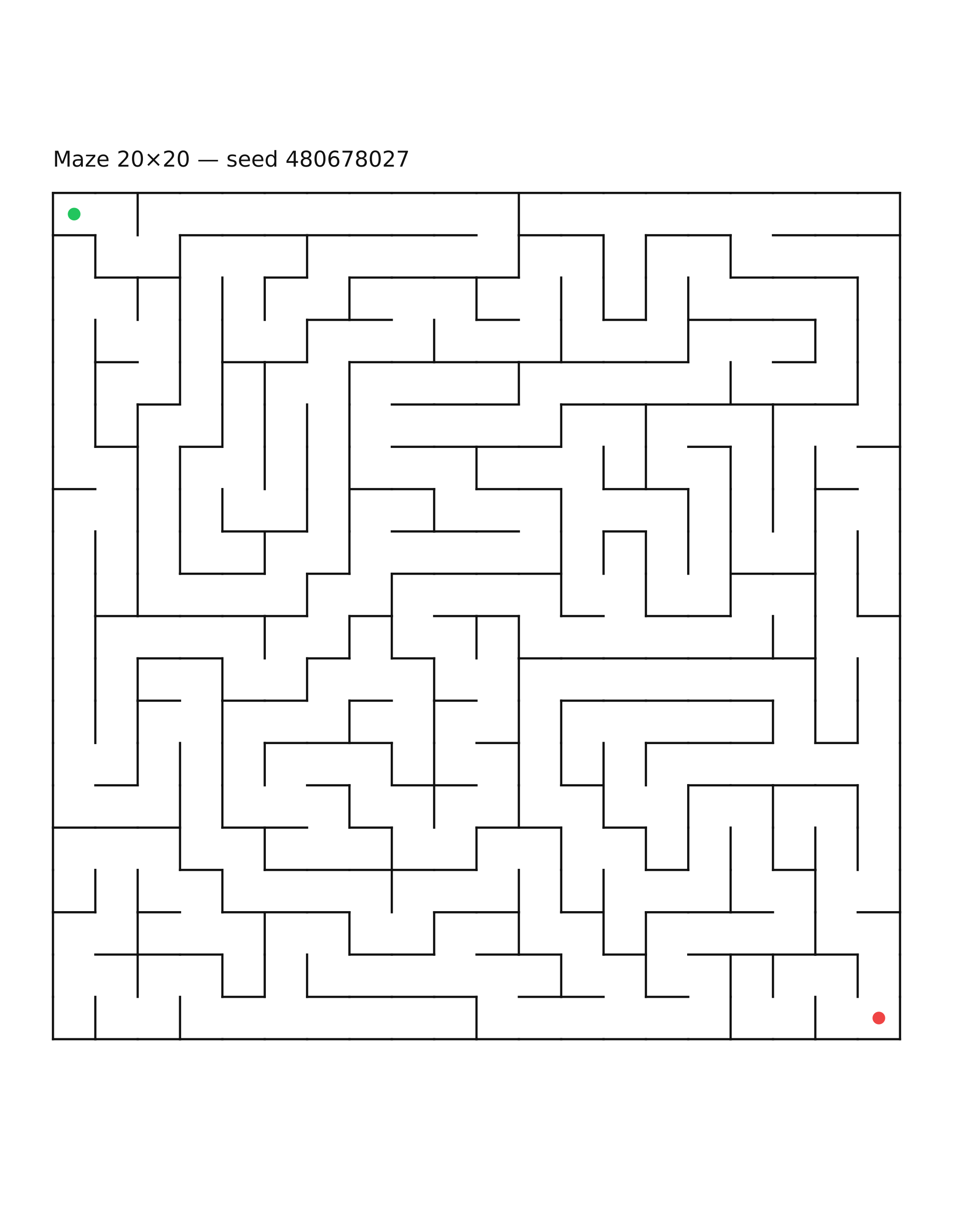 Maze 20×20 #21
