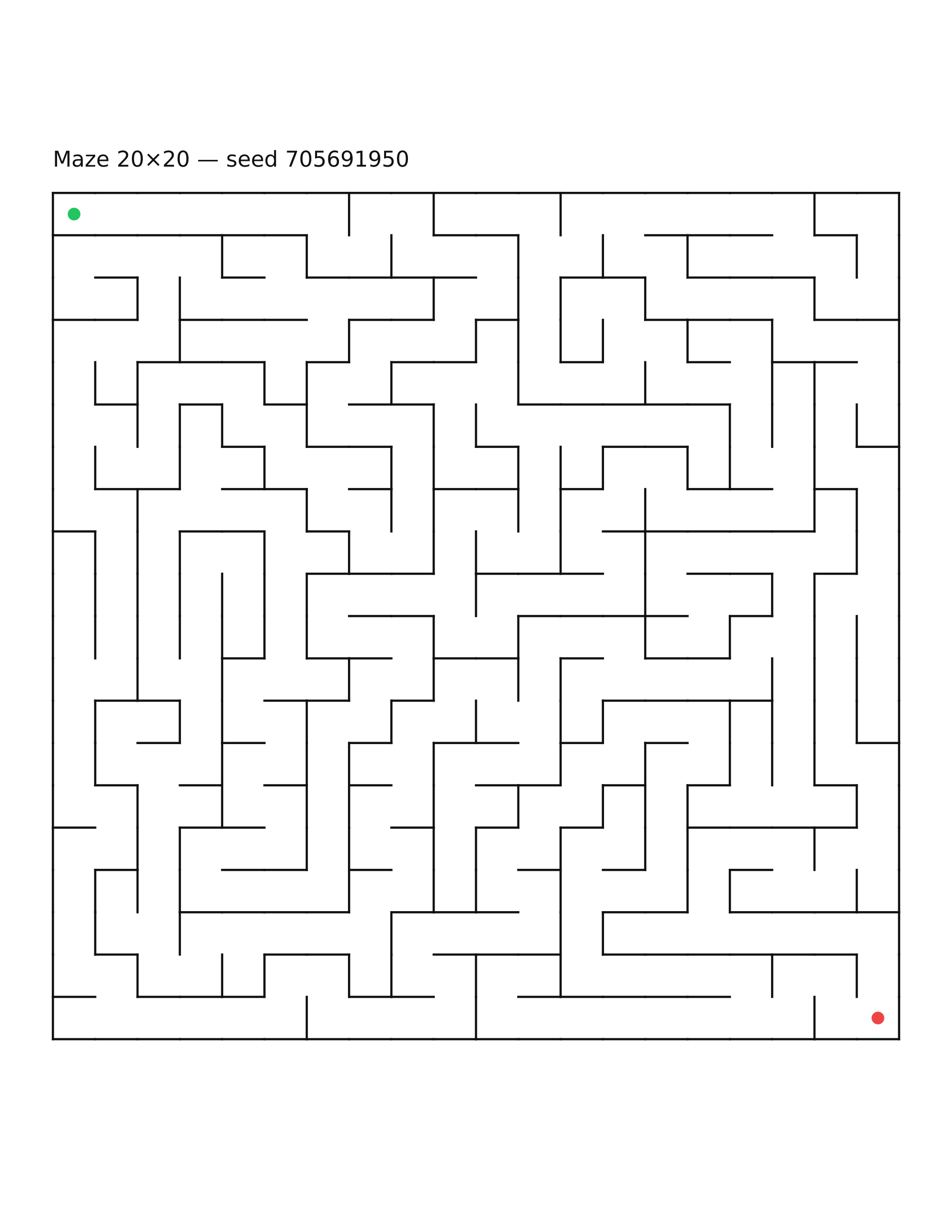 Maze 20×20 #8