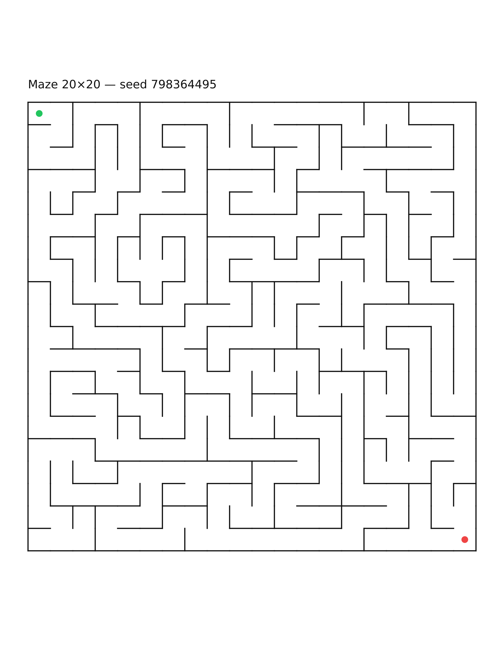 Maze 20×20 #6