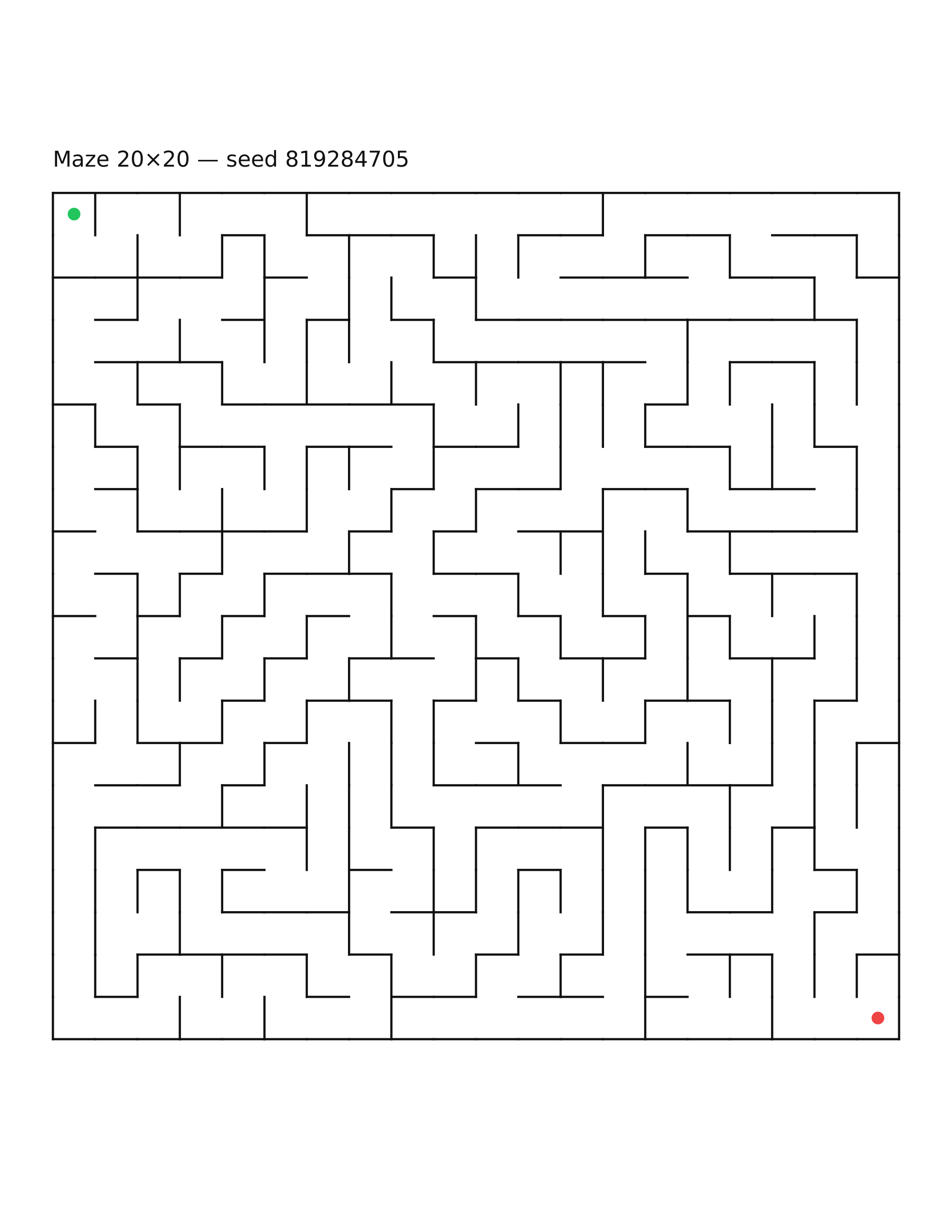Maze 20×20 #22