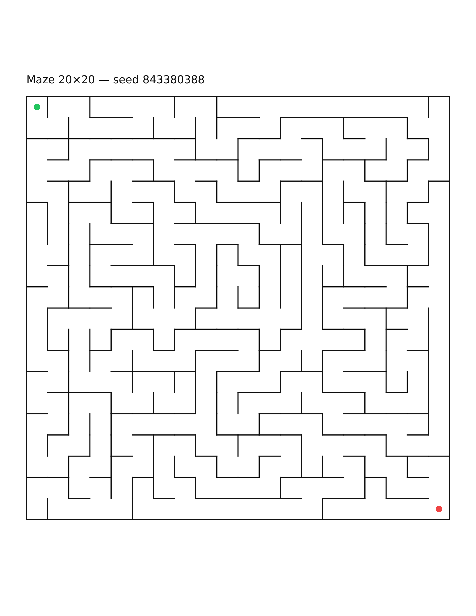 Maze 20×20 #18