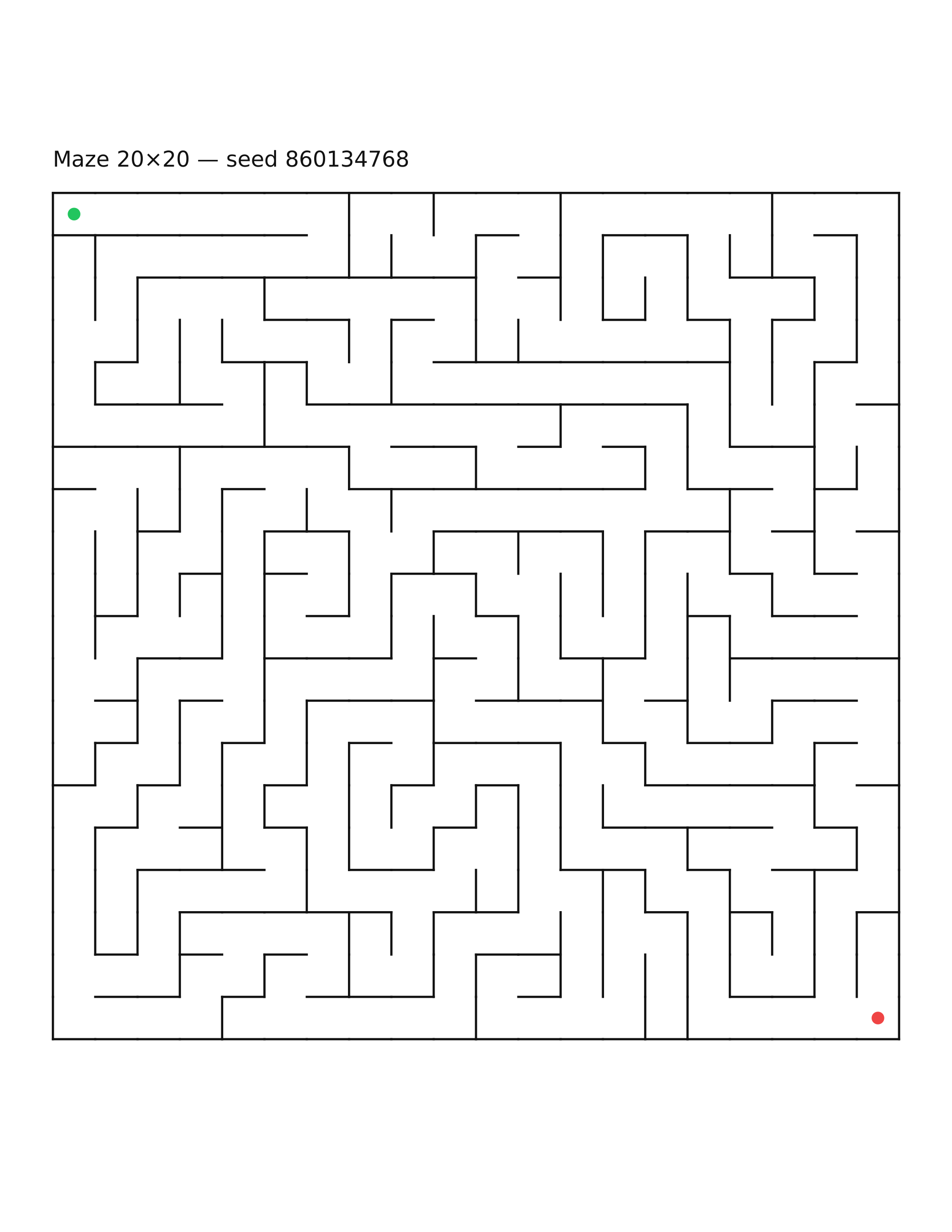 Maze 20×20 #14
