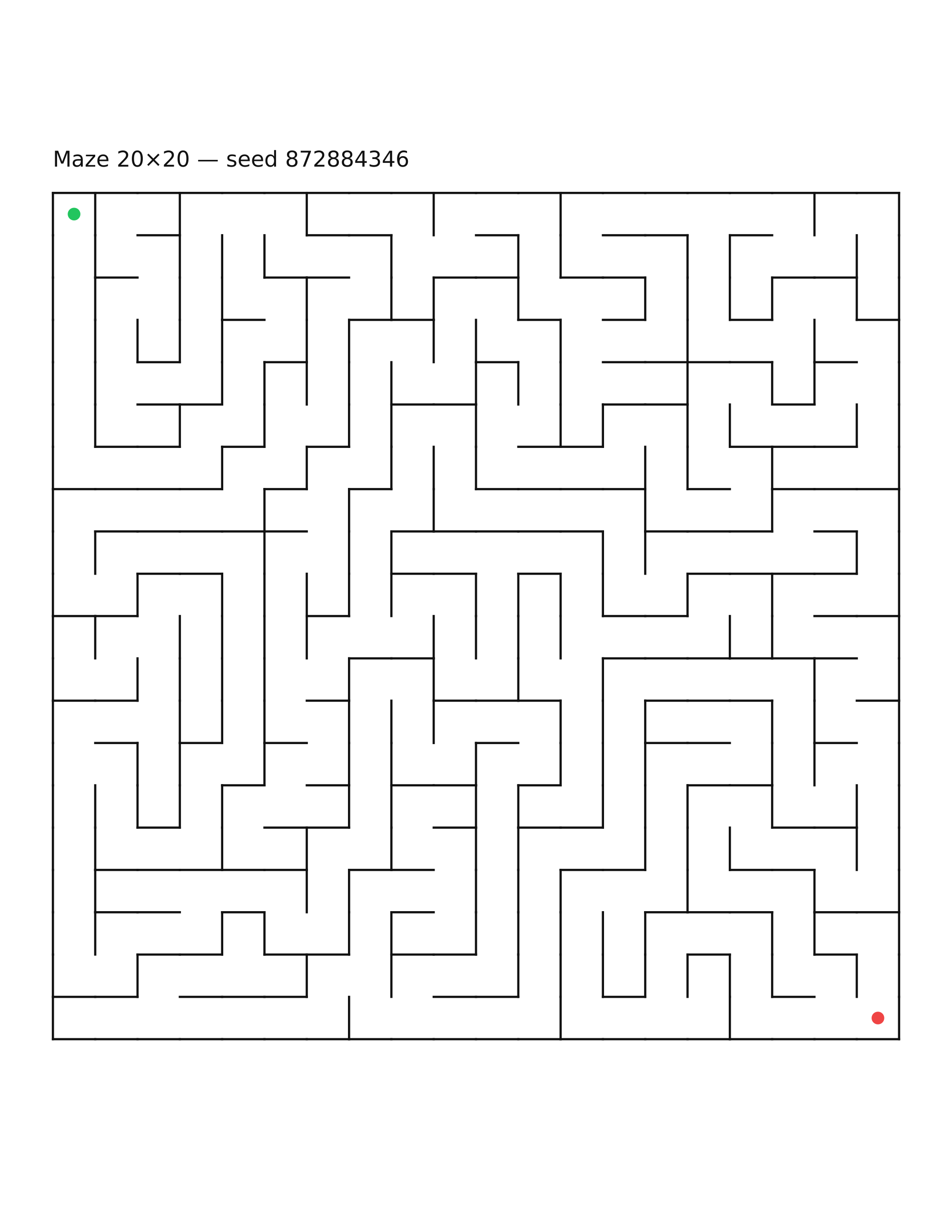 Maze 20×20 #30