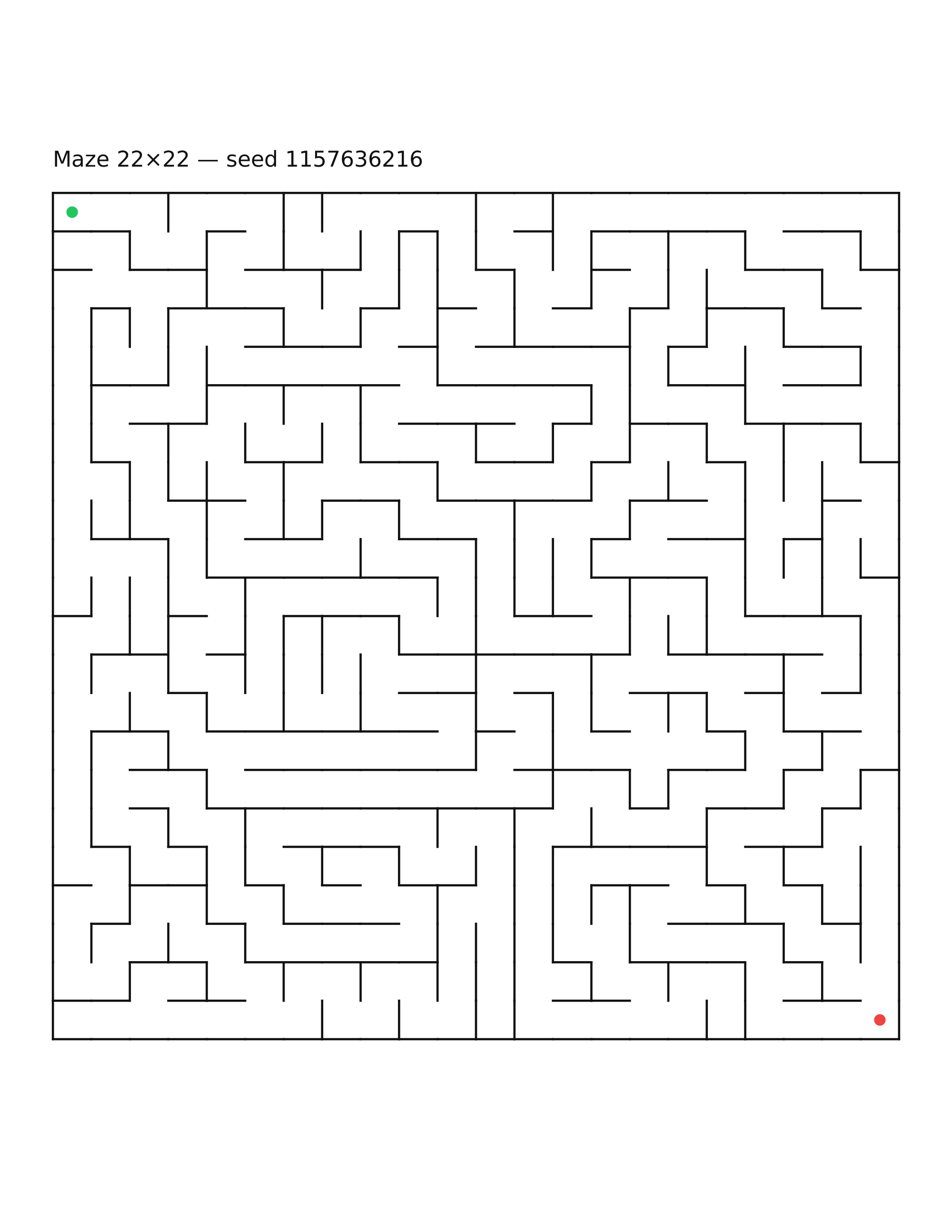 Maze 22×22 #28
