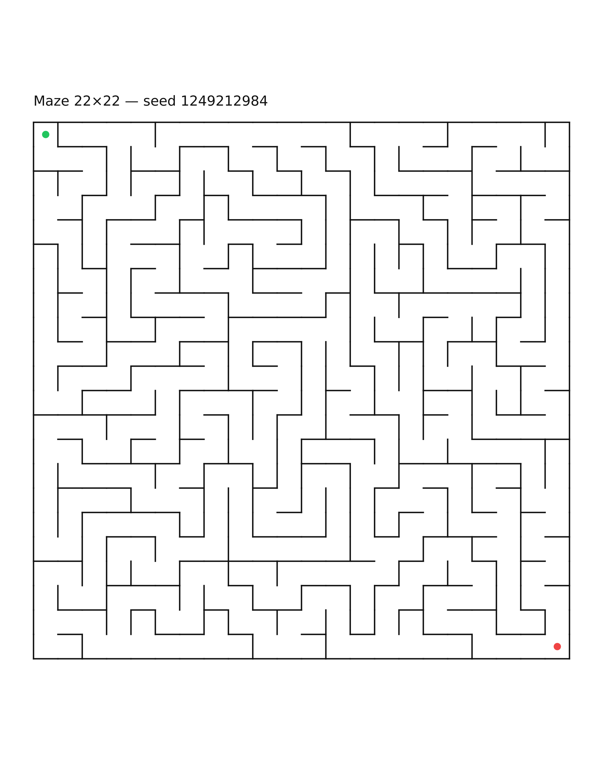 Maze 22×22 #19