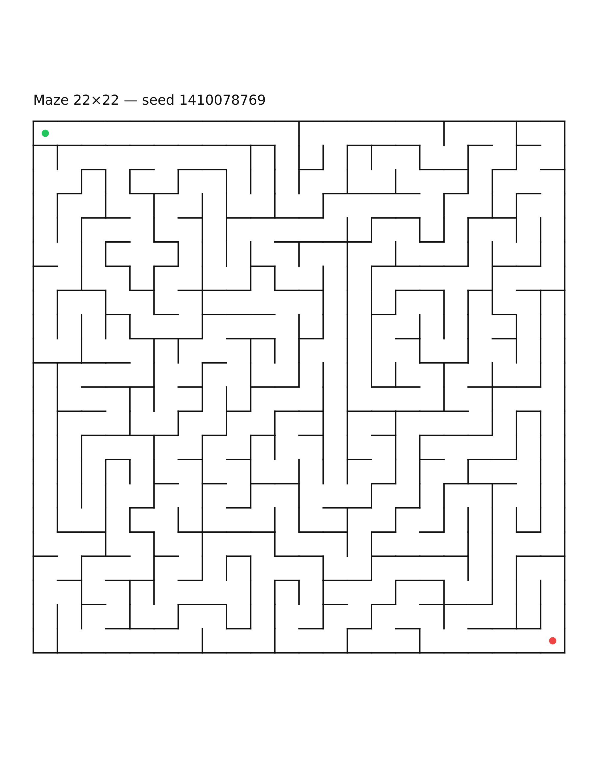 Maze 22×22 #28
